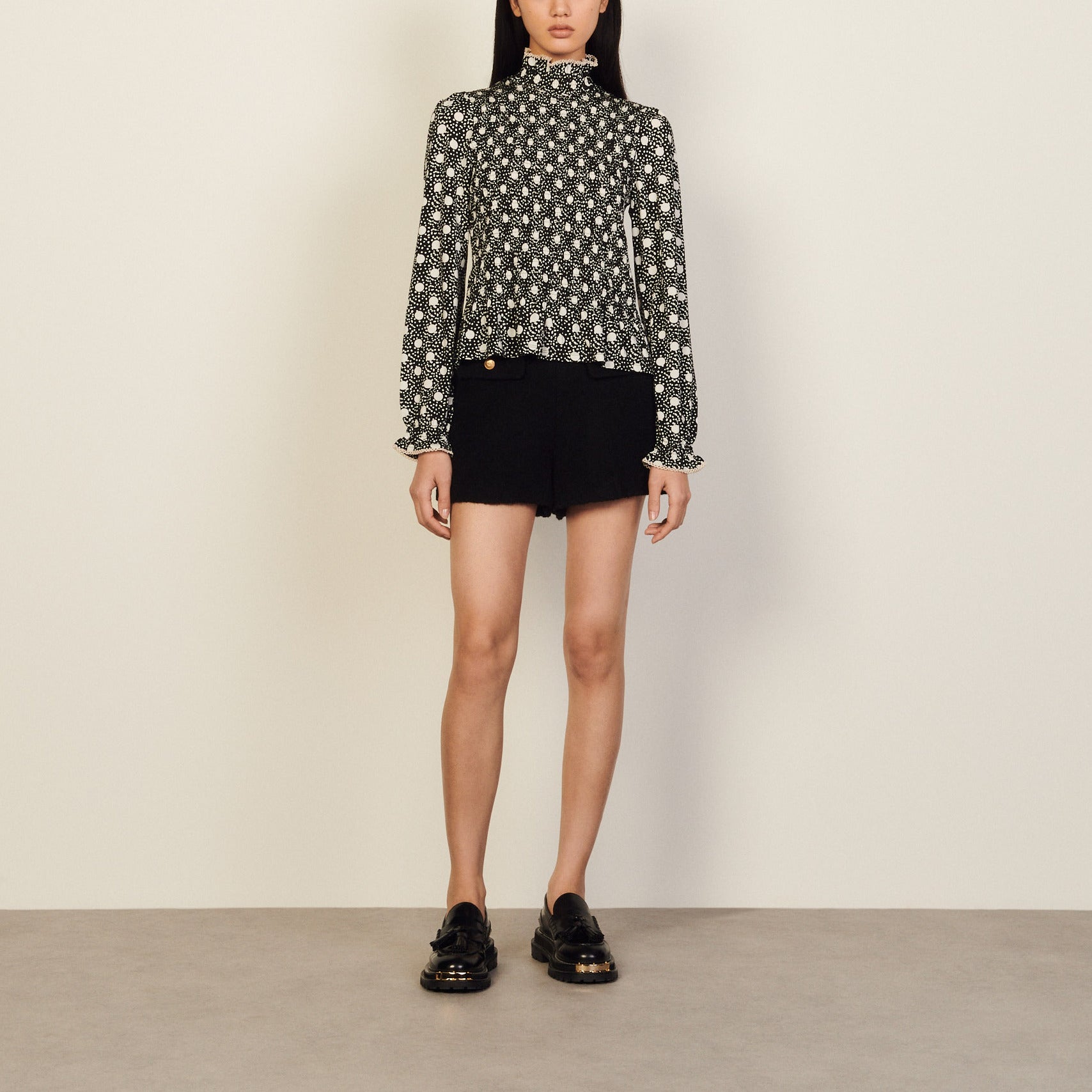 T-shirt Ecru Sandro seconde main