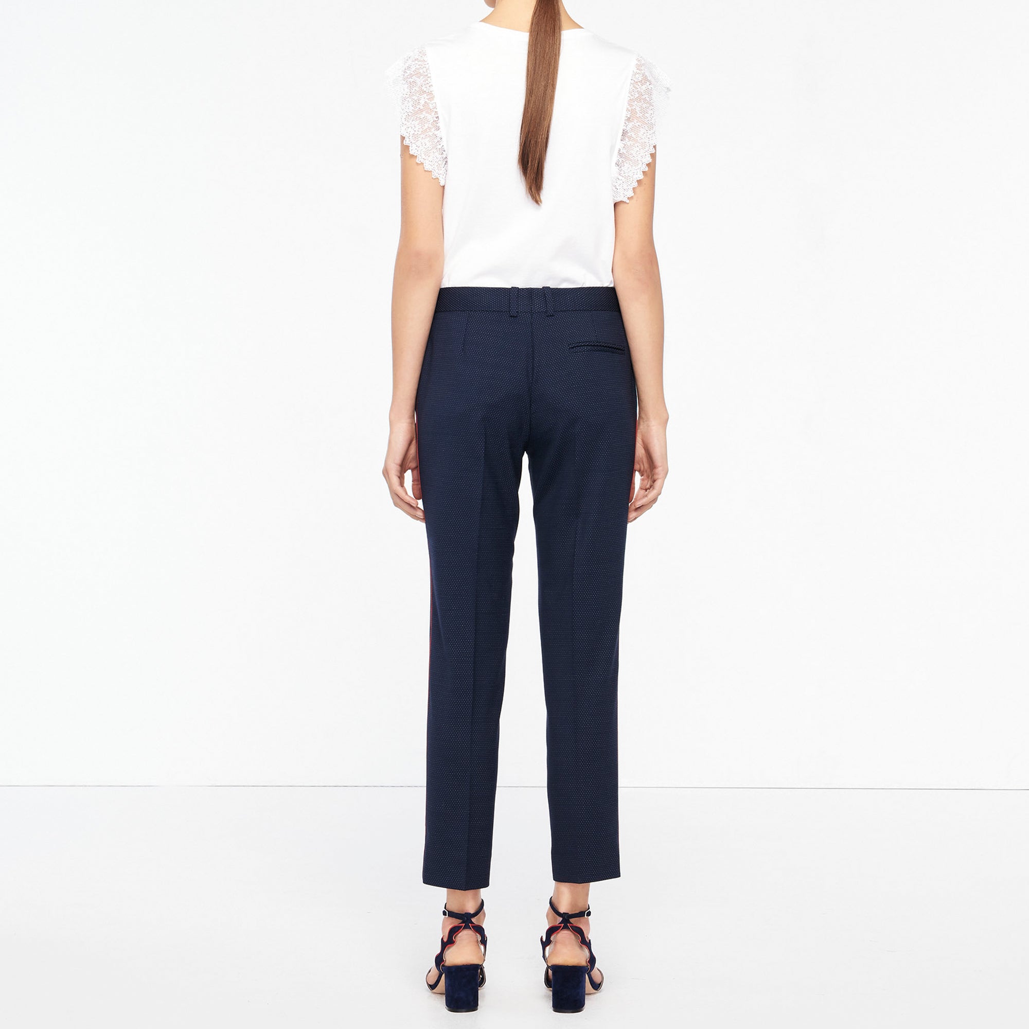 Pantalon de tailleur à liseré Sandro seconde main