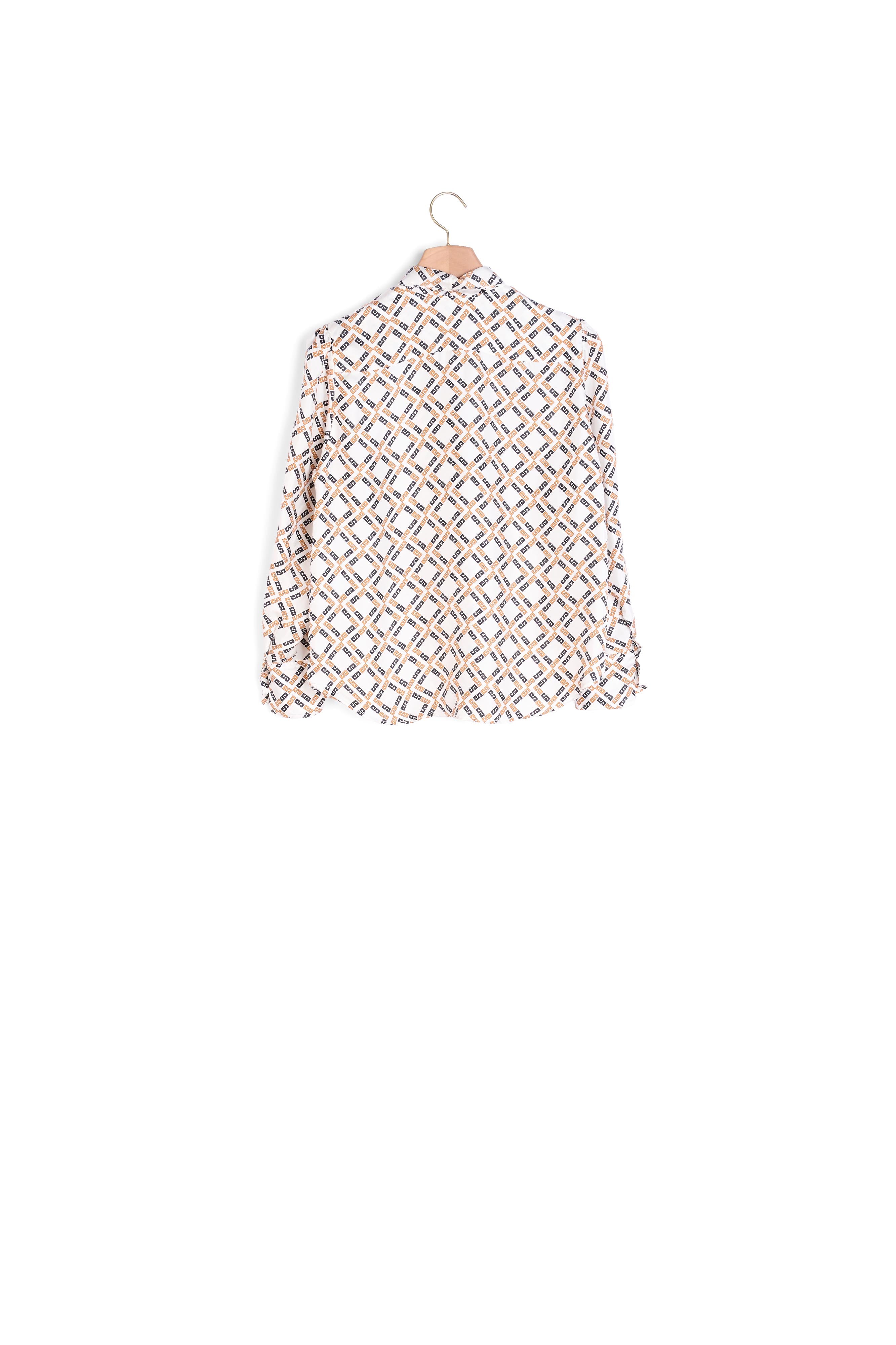 Chemise imprimée en twill de soie Sandro seconde main