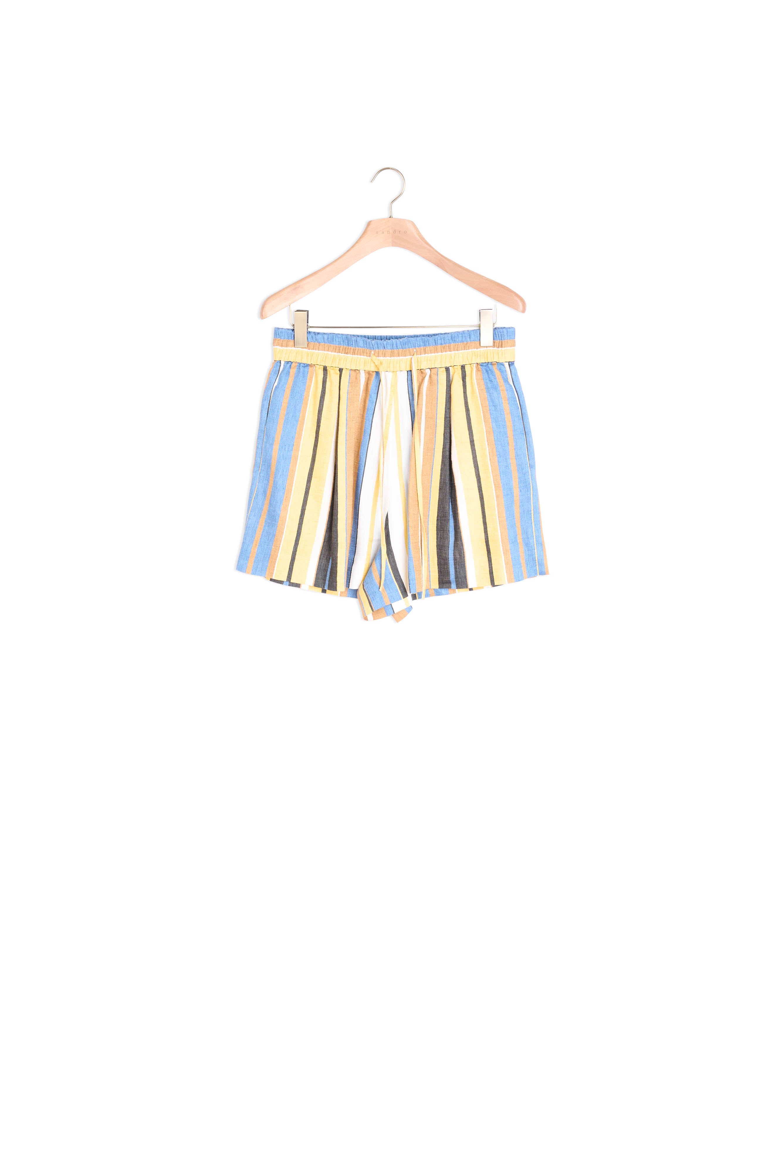 Short rayé en lin Sandro seconde main