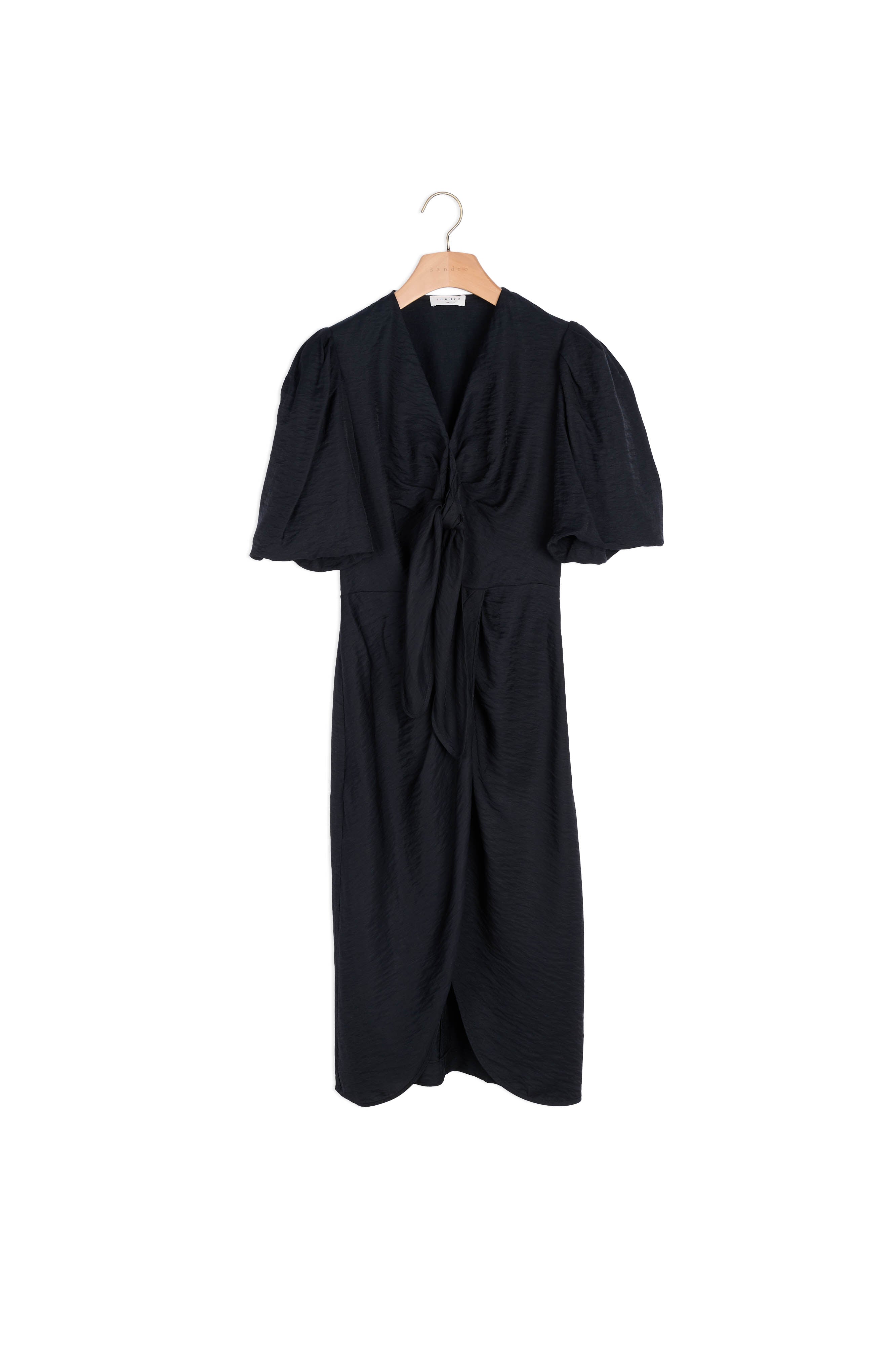 Robe en lin à nouer Sandro seconde main