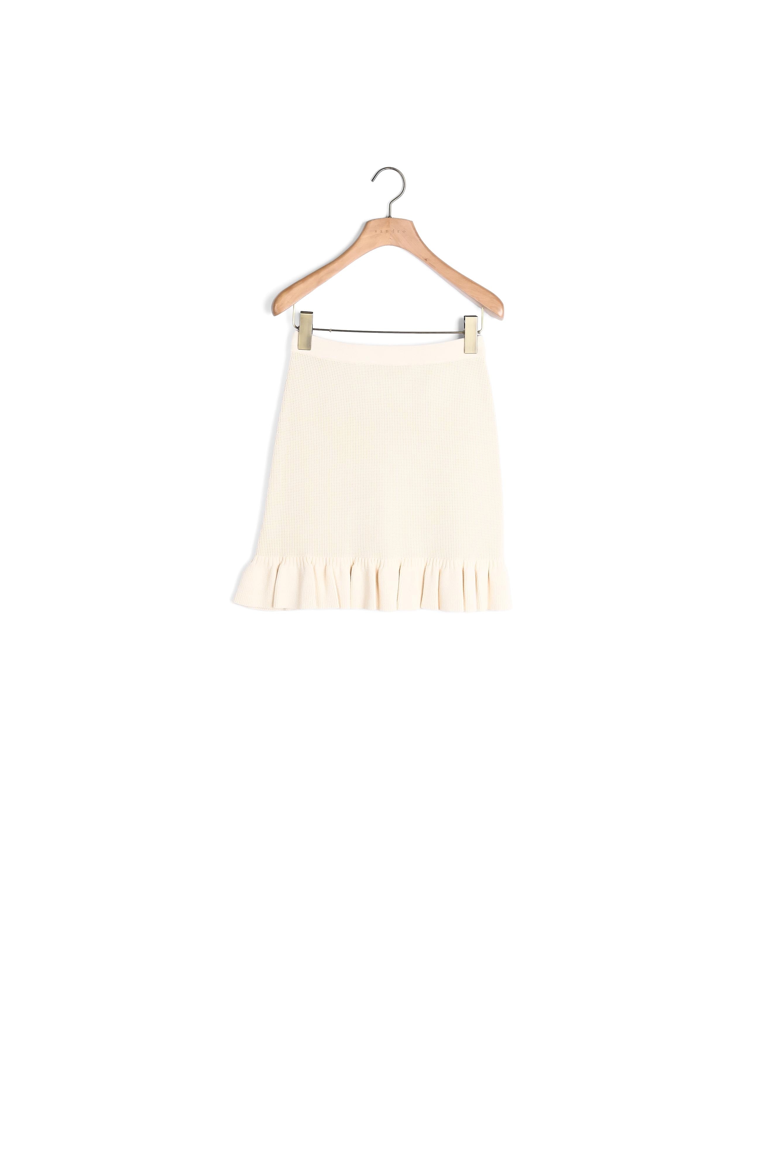 Jupe courte en Maille gaufrée Sandro seconde main