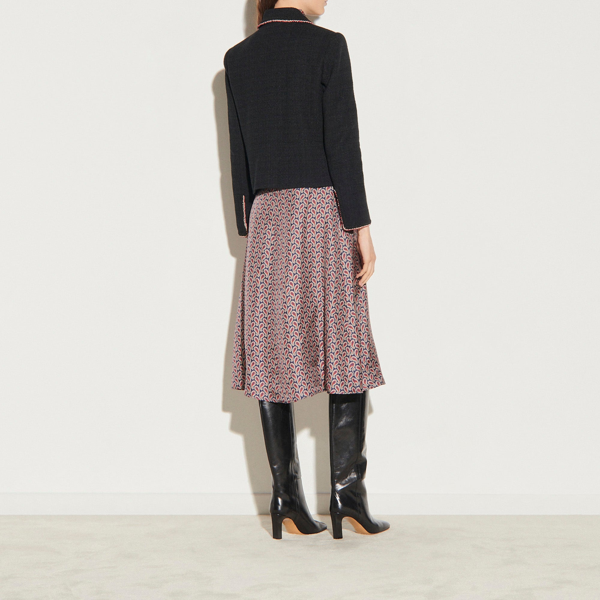 Veste en tweed jacquard Sandro seconde main