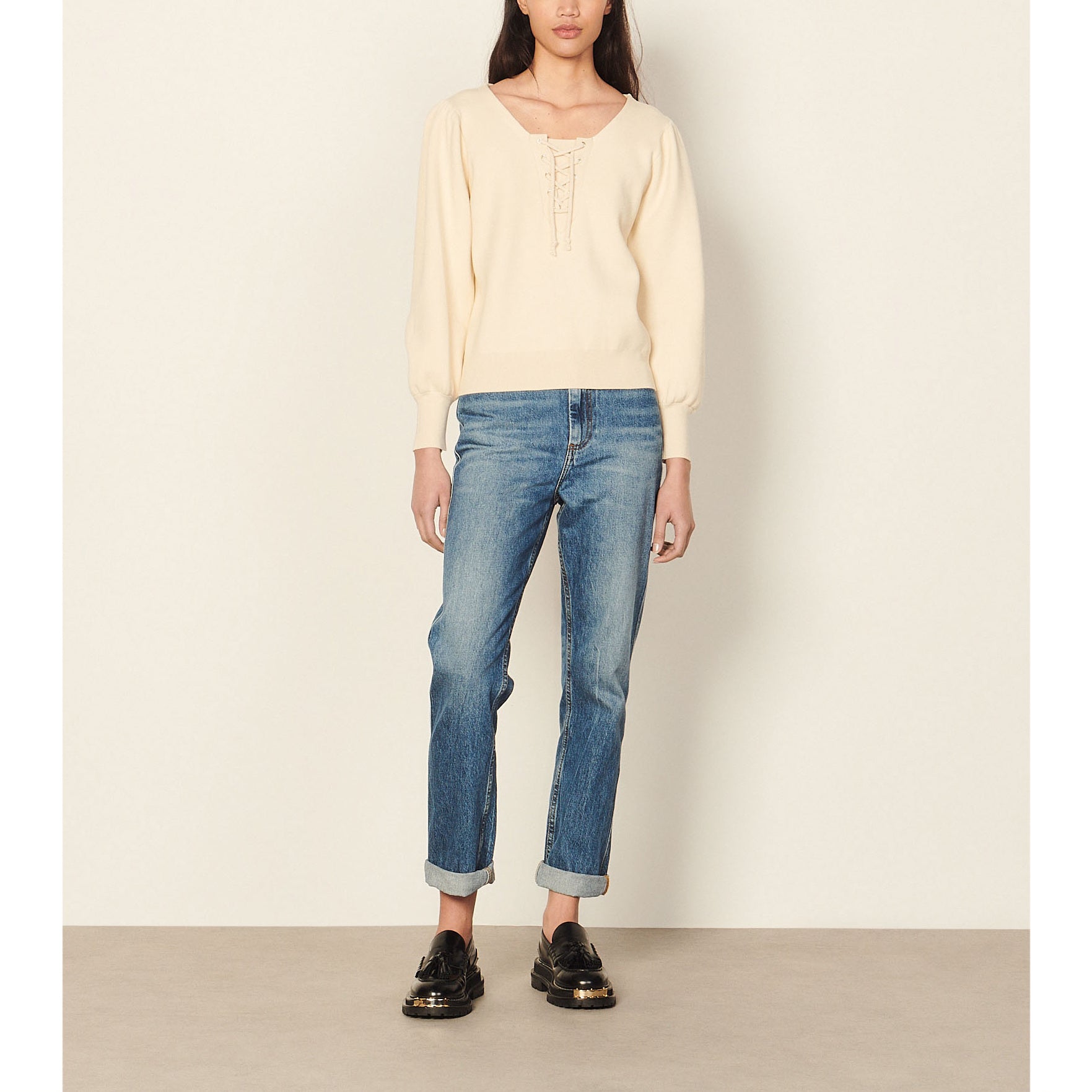 Pull lacé Sandro seconde main