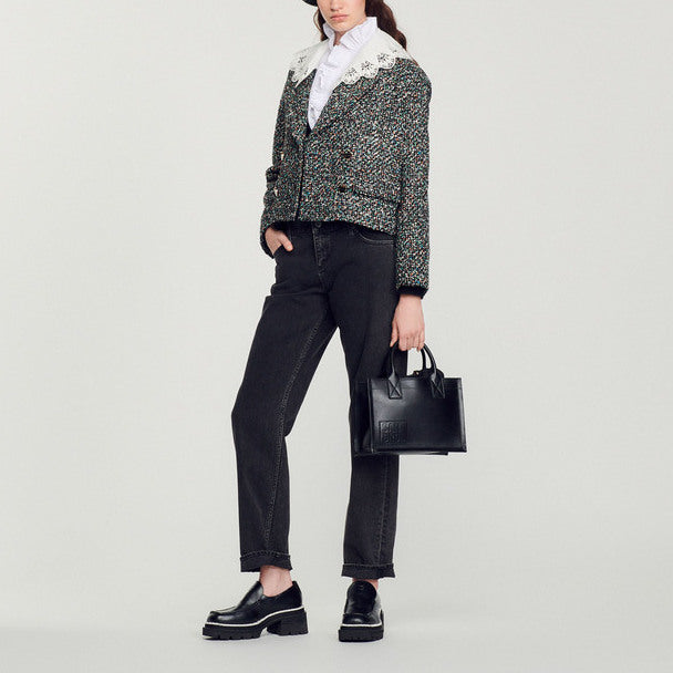 Veste courte en tweed Sandro seconde main