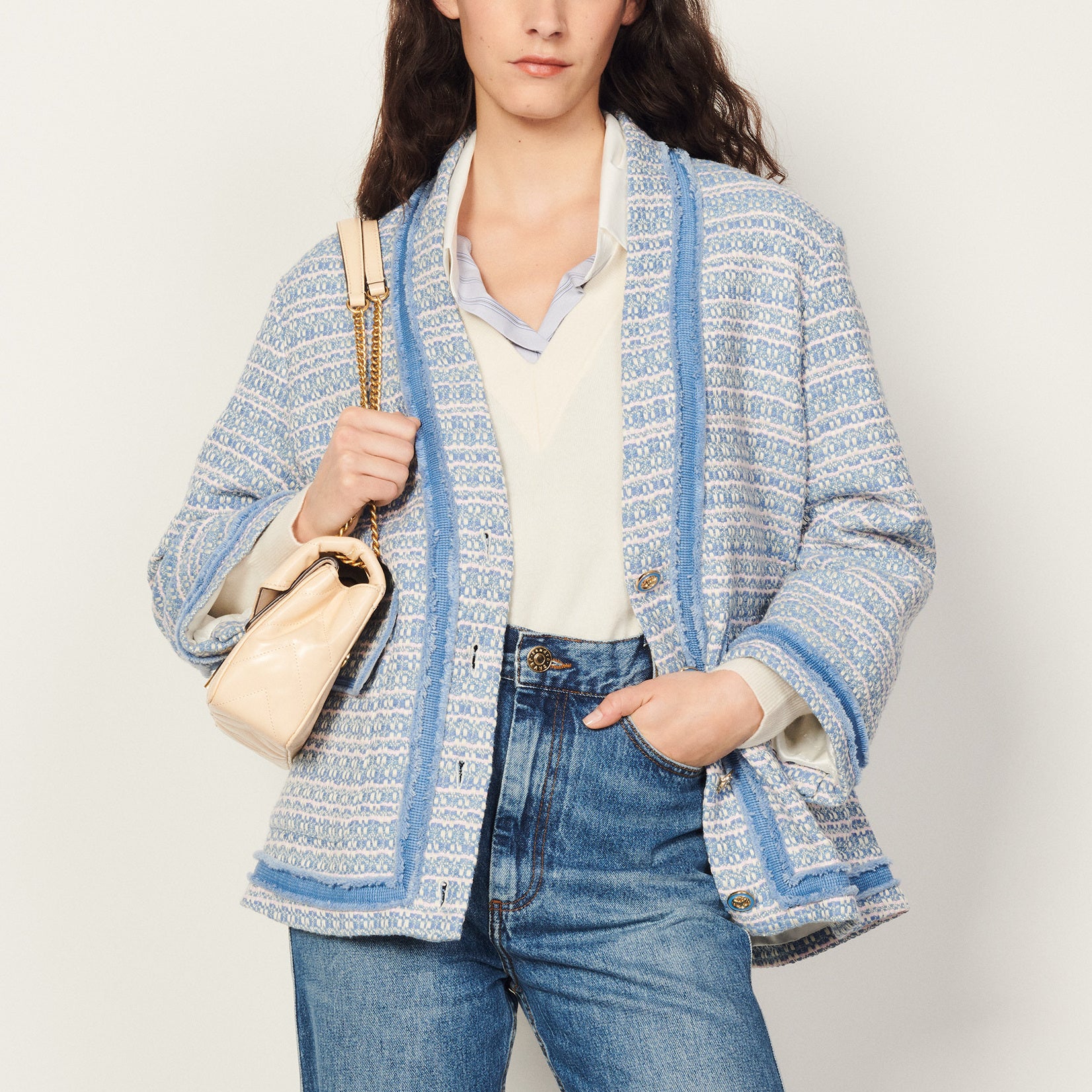 Veste en tweed Sandro seconde main