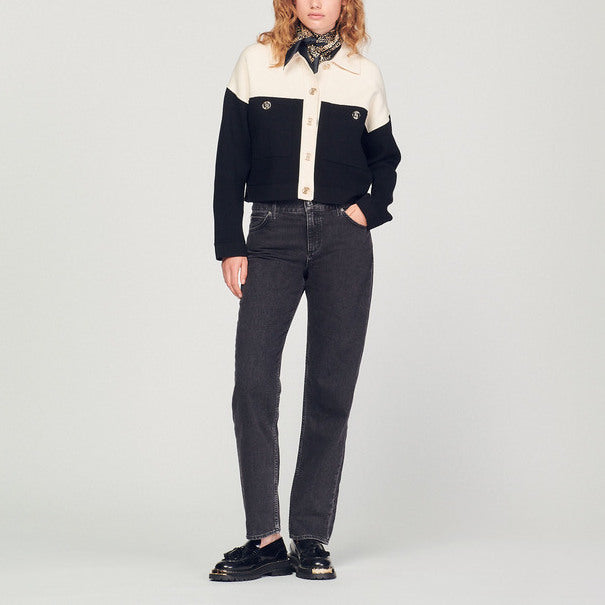 Cardicoat en viscose certifiée Sandro seconde main