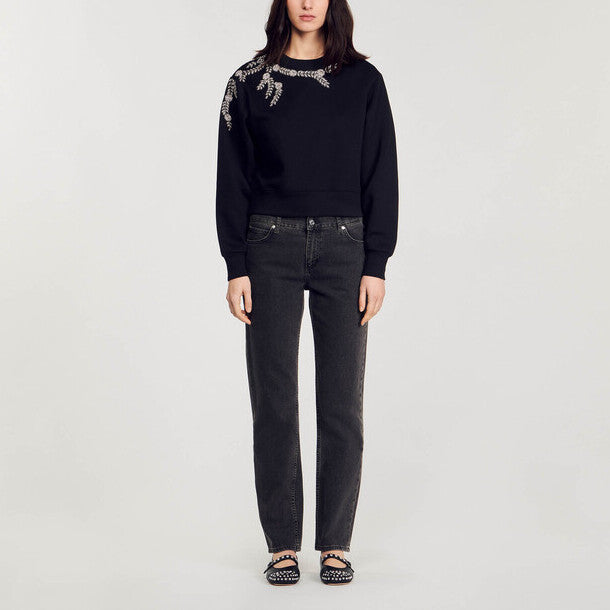 Sweatshirt bijou Sandro seconde main