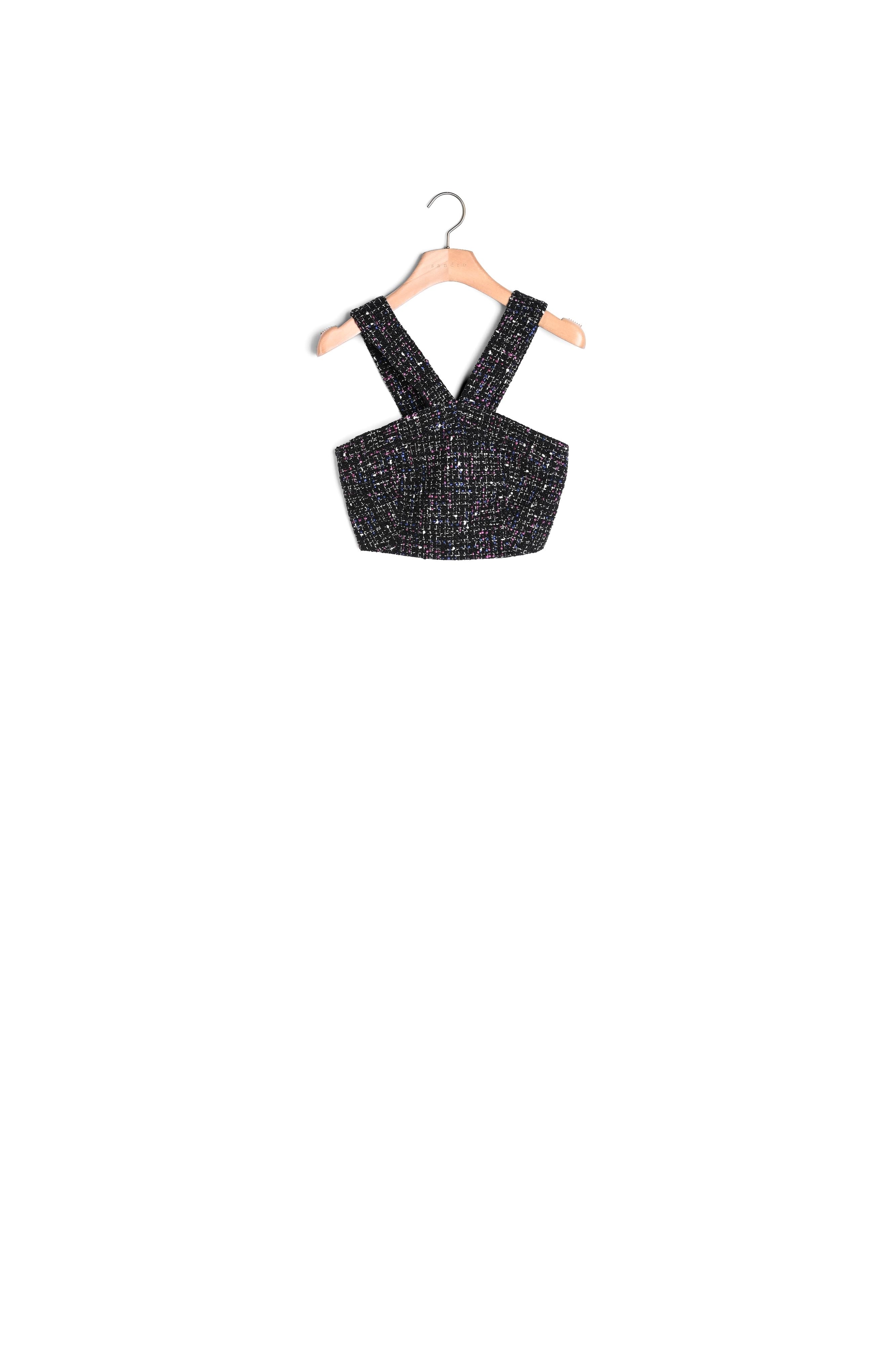 Top bustier en tweed Sandro seconde main