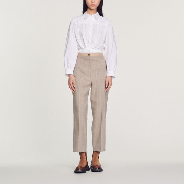 Chemise courte nouée Sandro seconde main