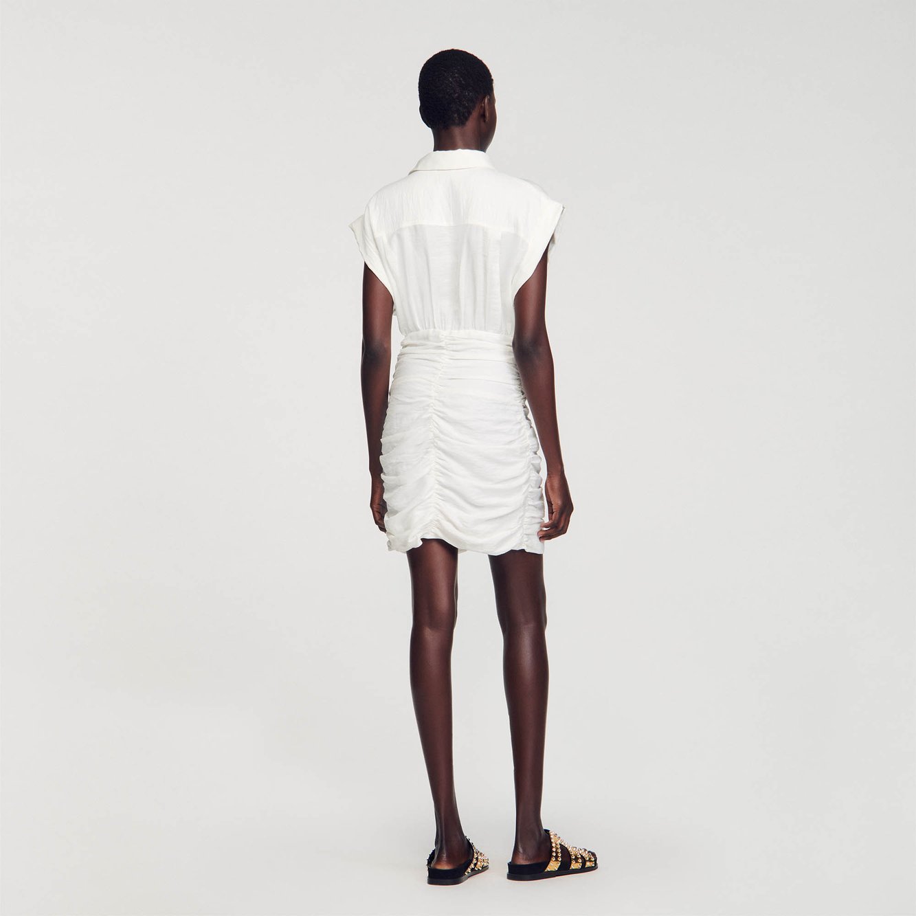Robe courte drapée Sandro seconde main