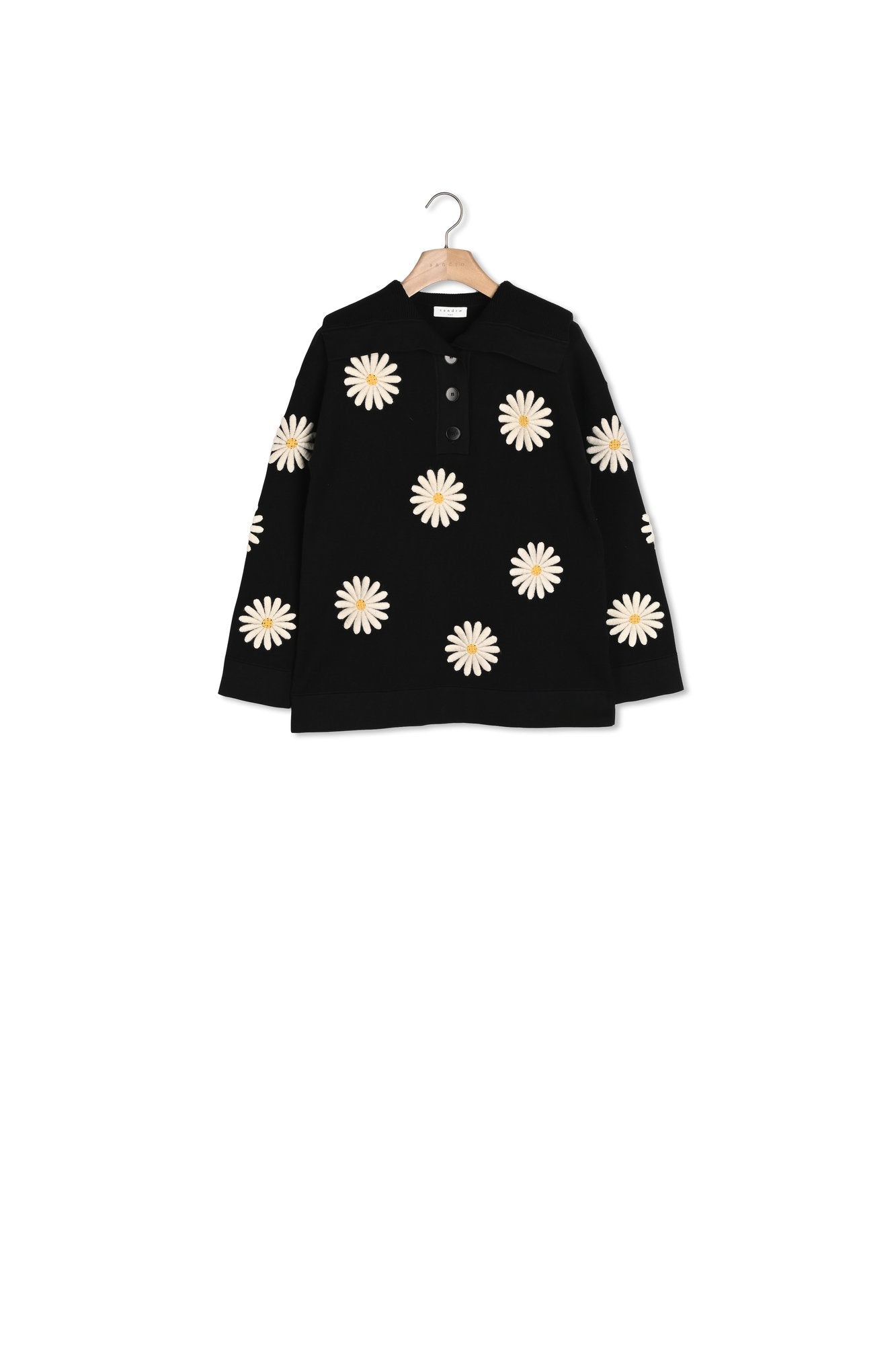 Pull Noir Sandro seconde main