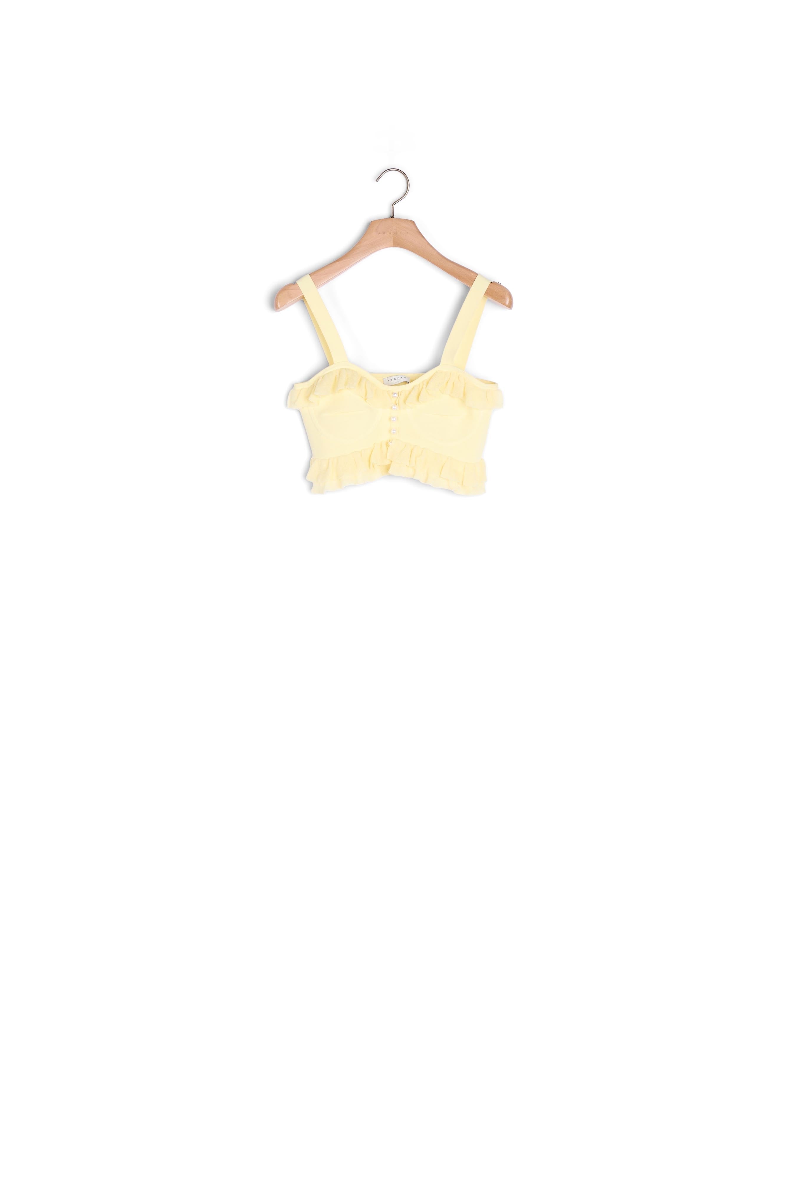 Brassière en Maille esprit lingerie Sandro seconde main