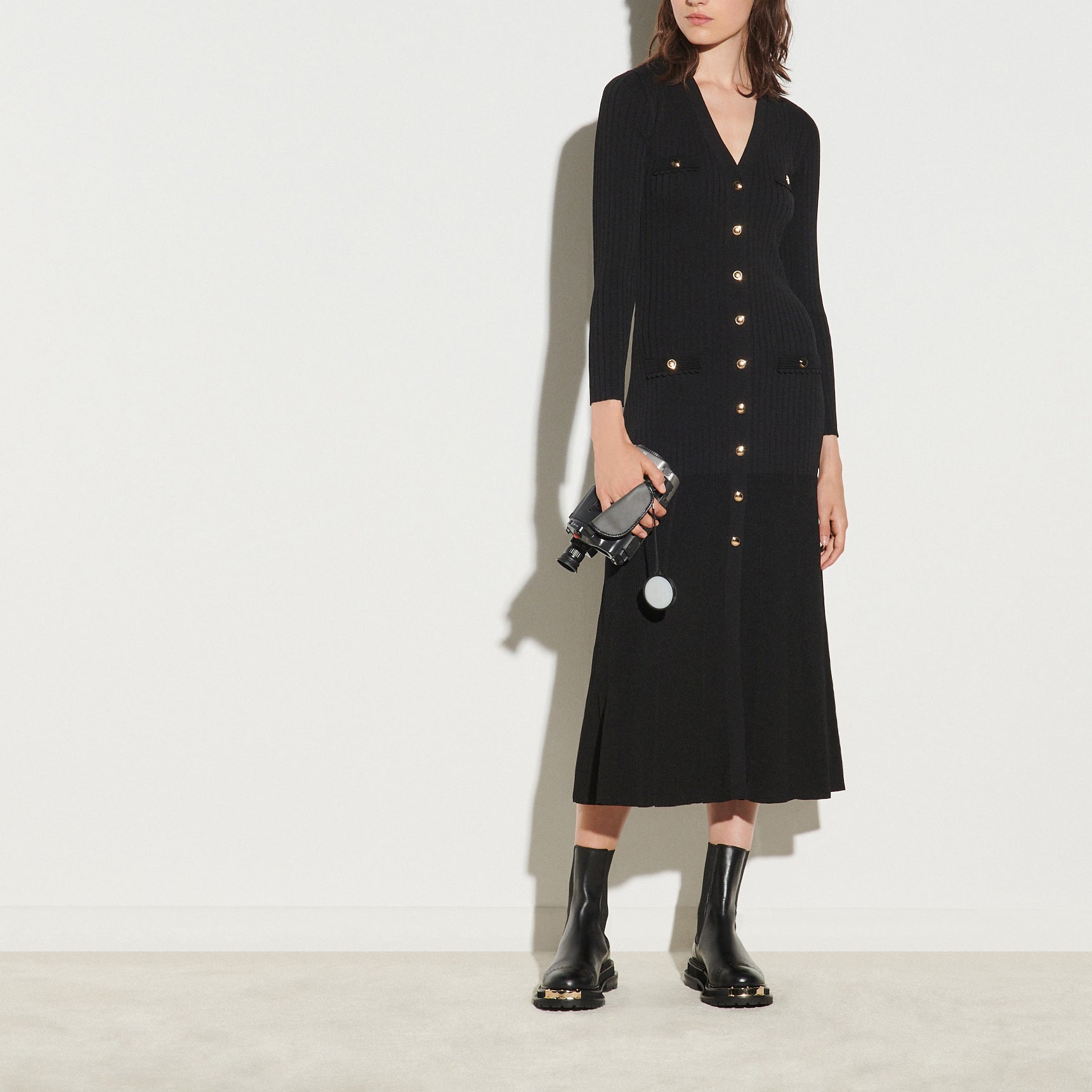 Robe gilet longue boutonnée Sandro seconde main