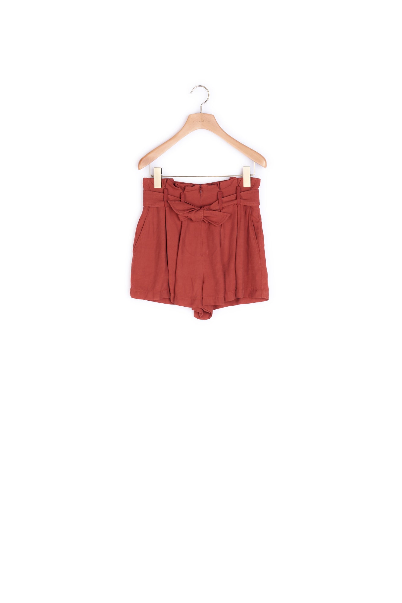 Short à plis avec ceinture à nouer Sandro seconde main