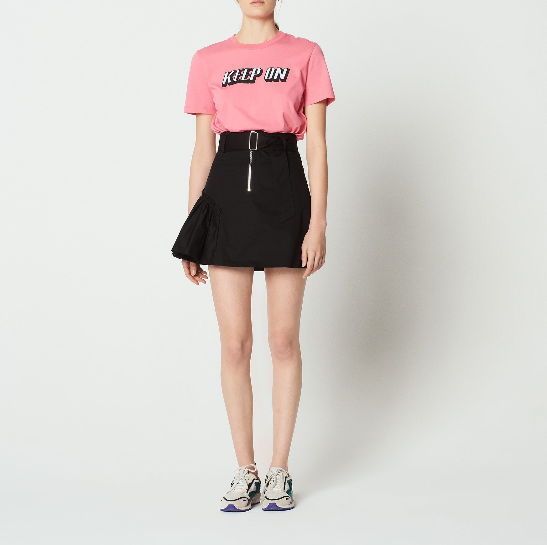 Jupe courte évasée avec ceinture Sandro seconde main