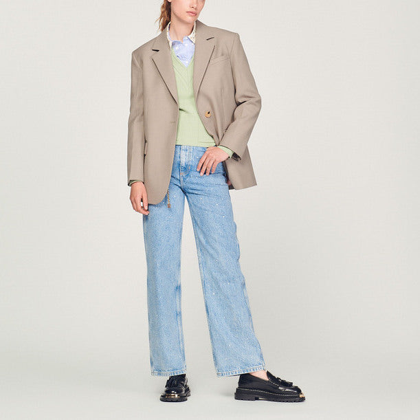 Veste de tailleur à poches Sandro seconde main