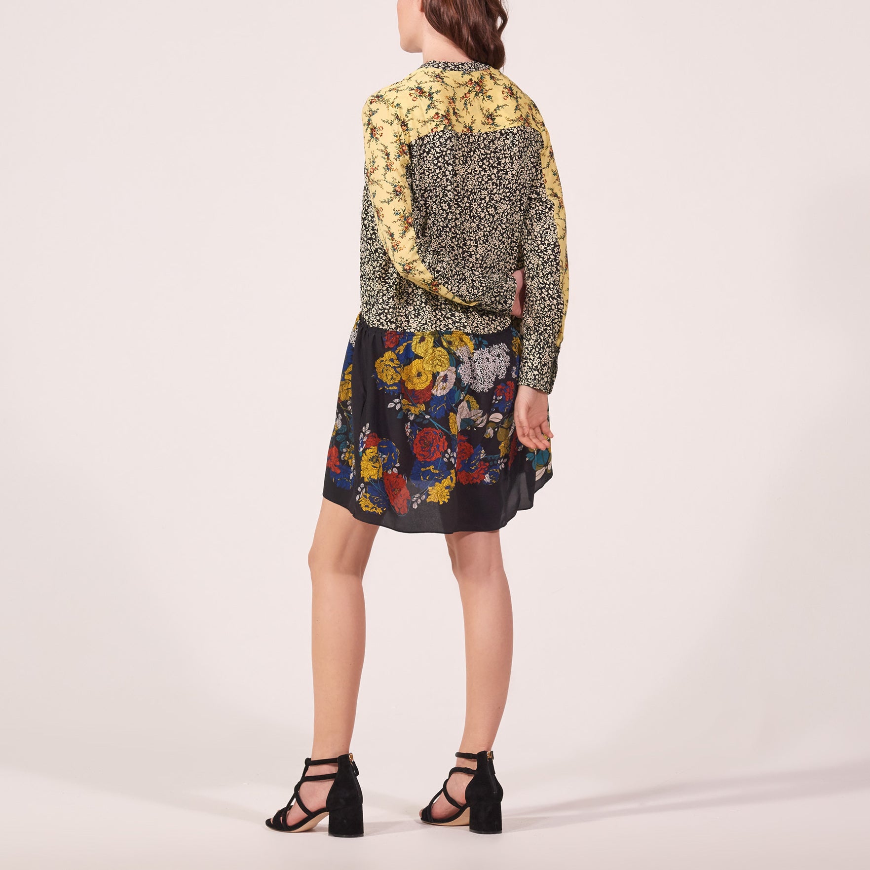Robe en patchwork fleuri Sandro seconde main