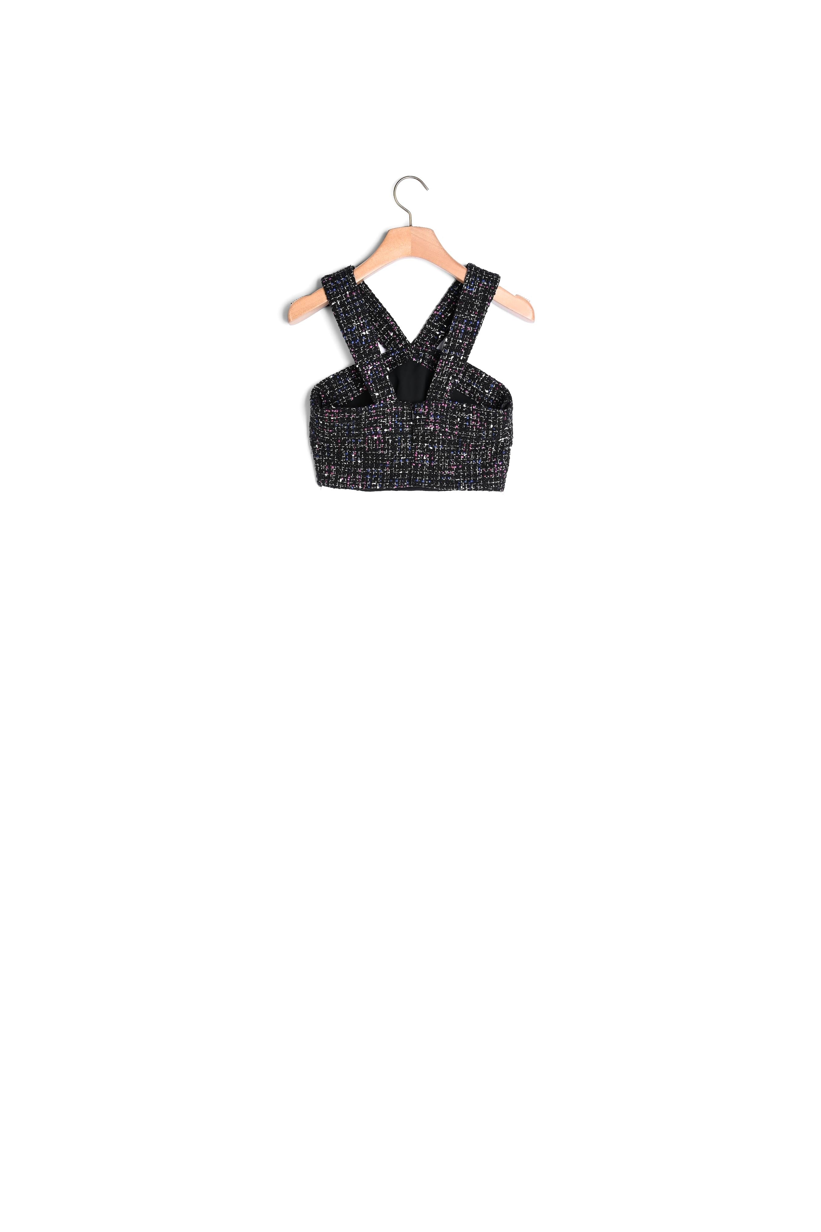 Top bustier en tweed Sandro seconde main