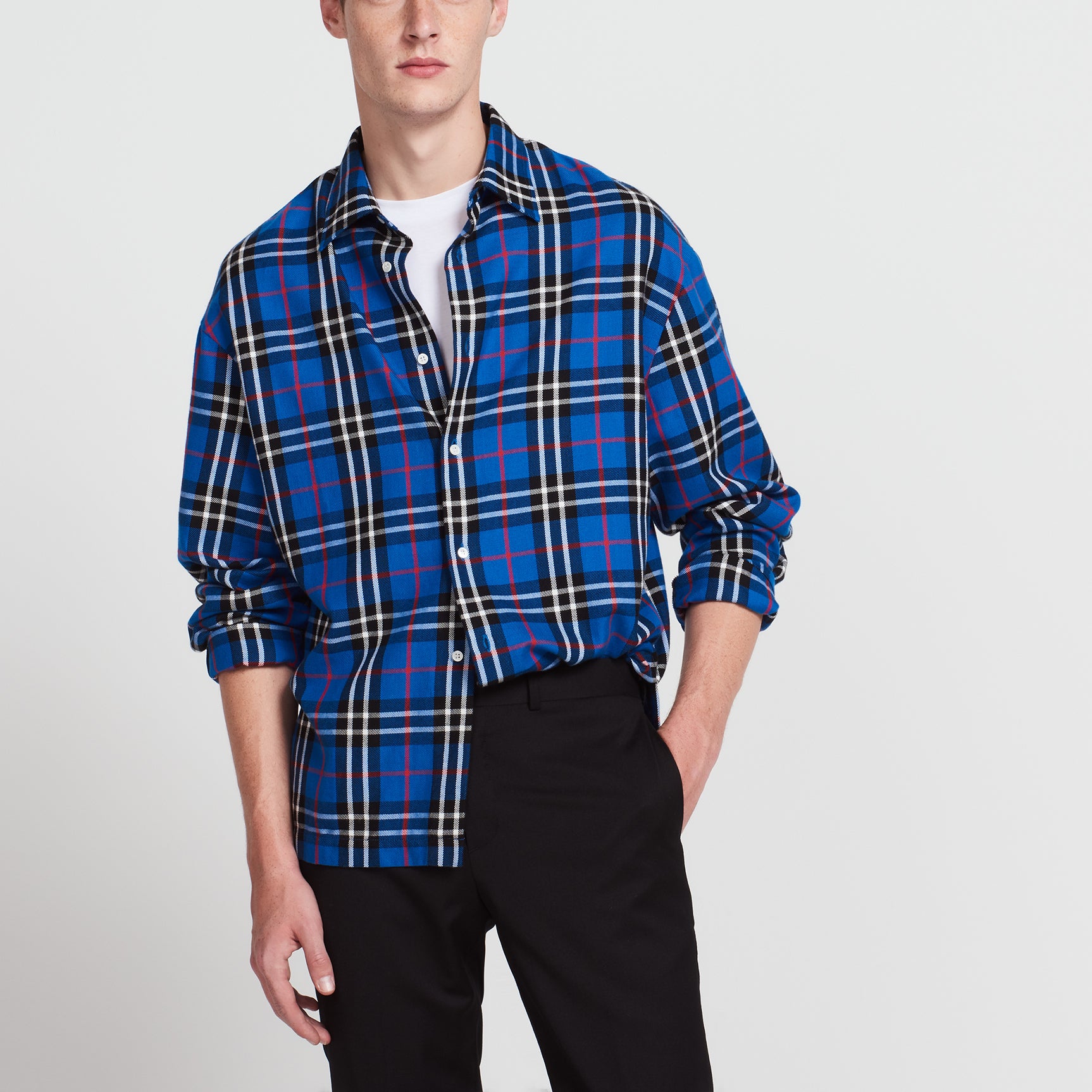 Chemise large à carreaux Sandro seconde main