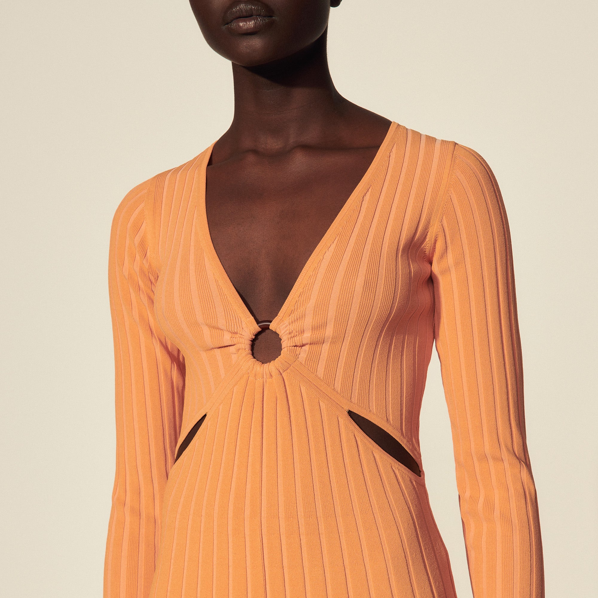 Robe longue en Maille Sandro seconde main