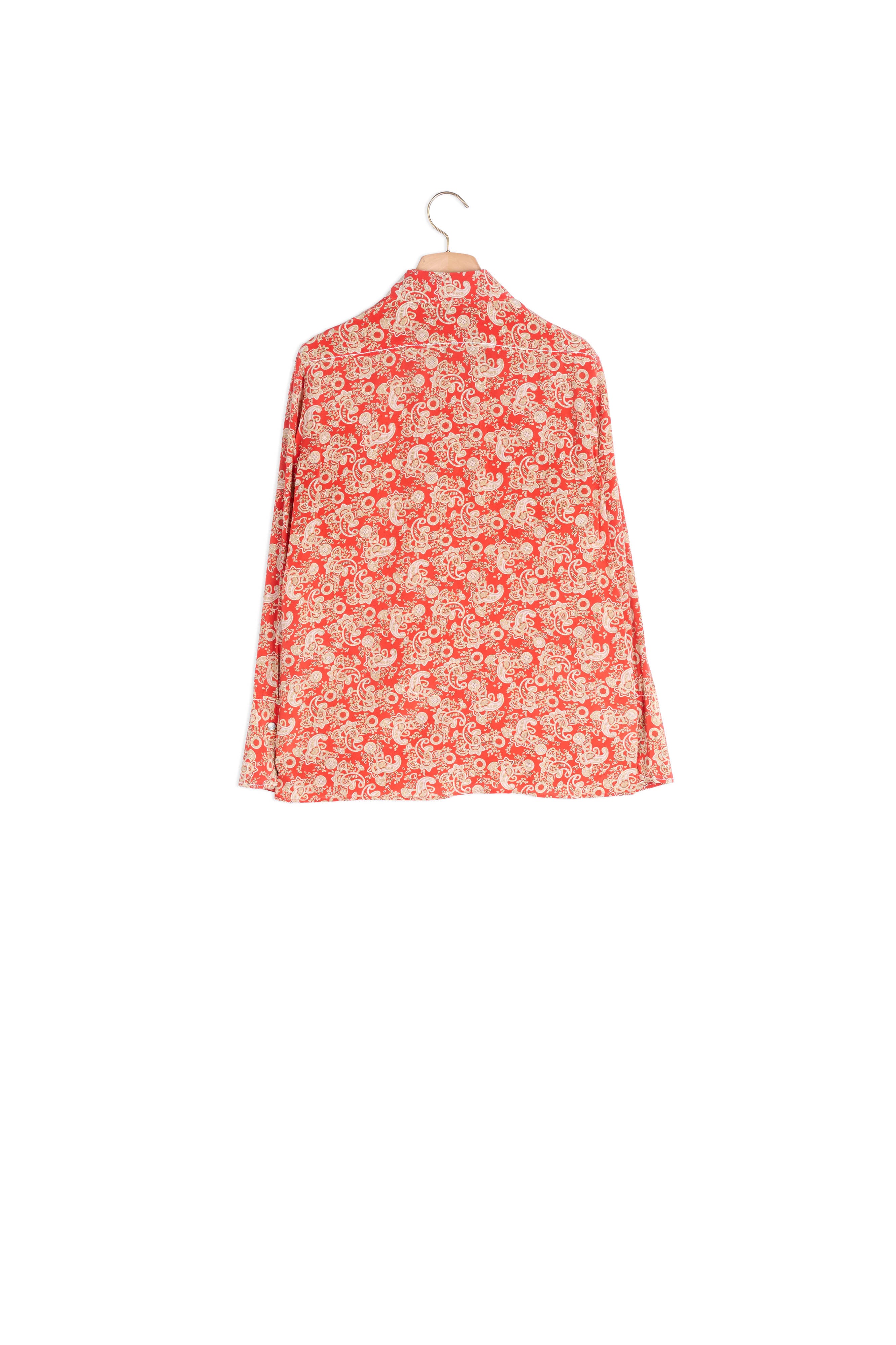 Chemise en soie imprimée Sandro seconde main
