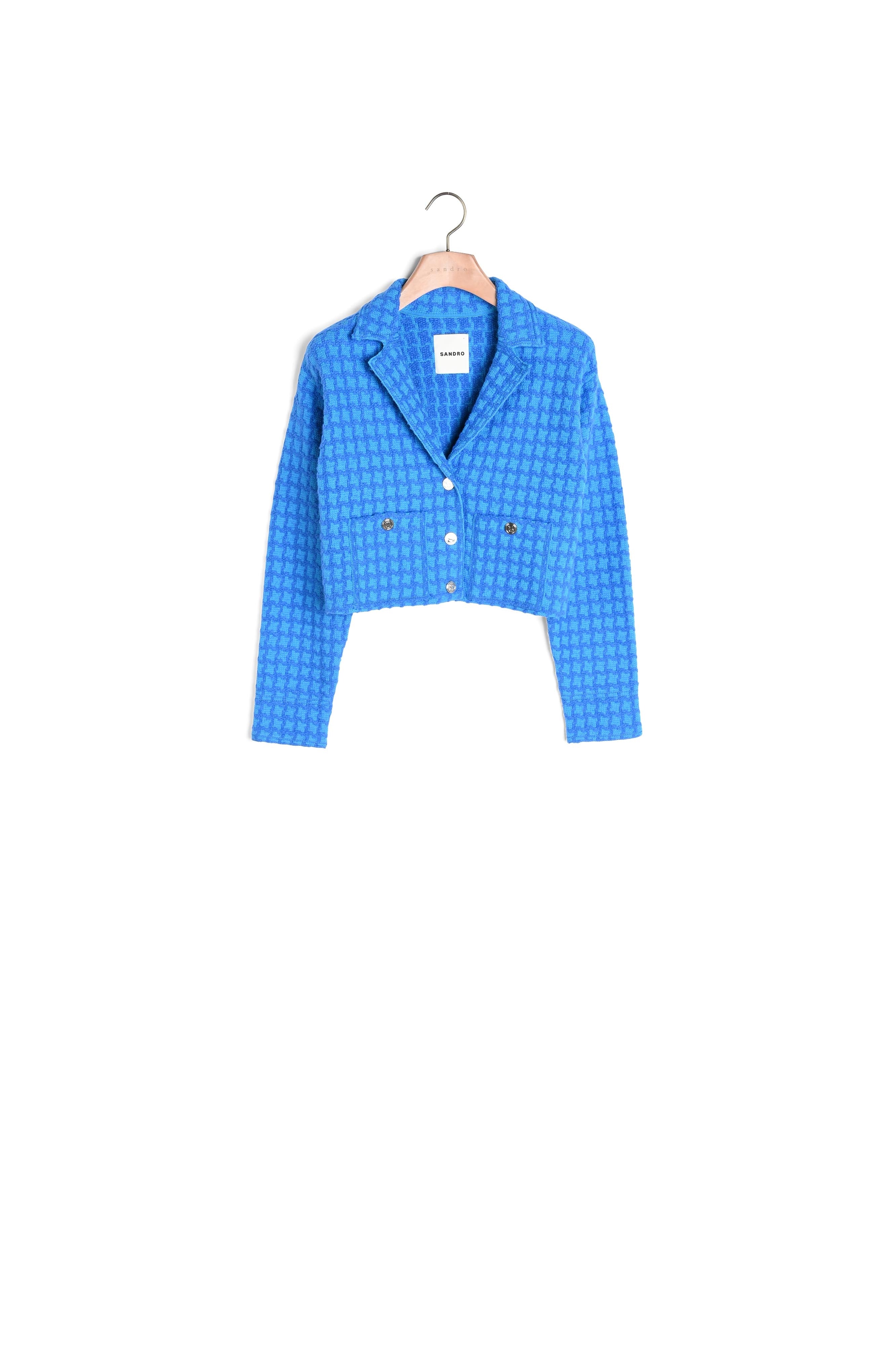 Cardicoat court en tweed Sandro seconde main