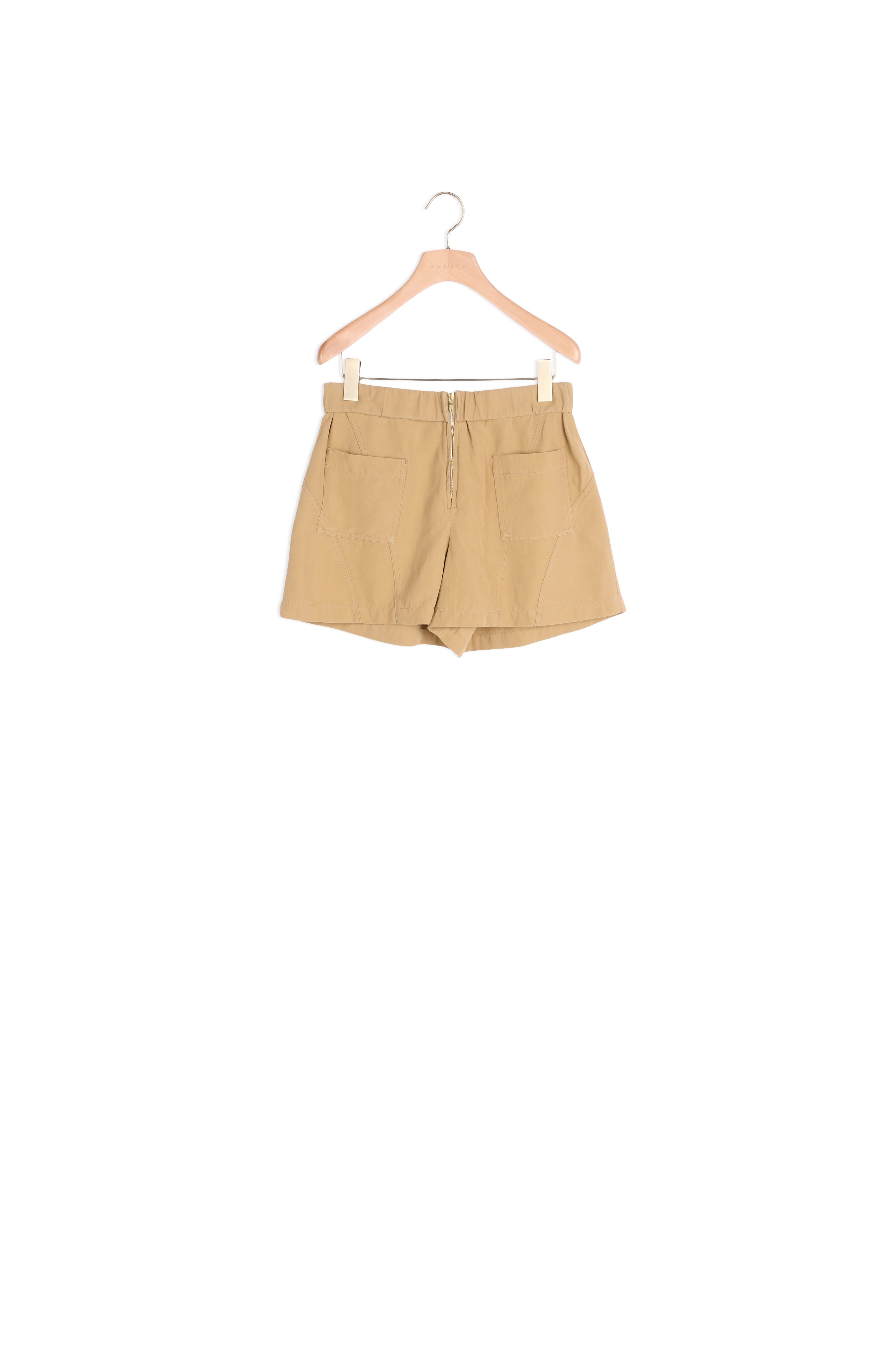 Short avec coutures apparentes et zip Sandro seconde main