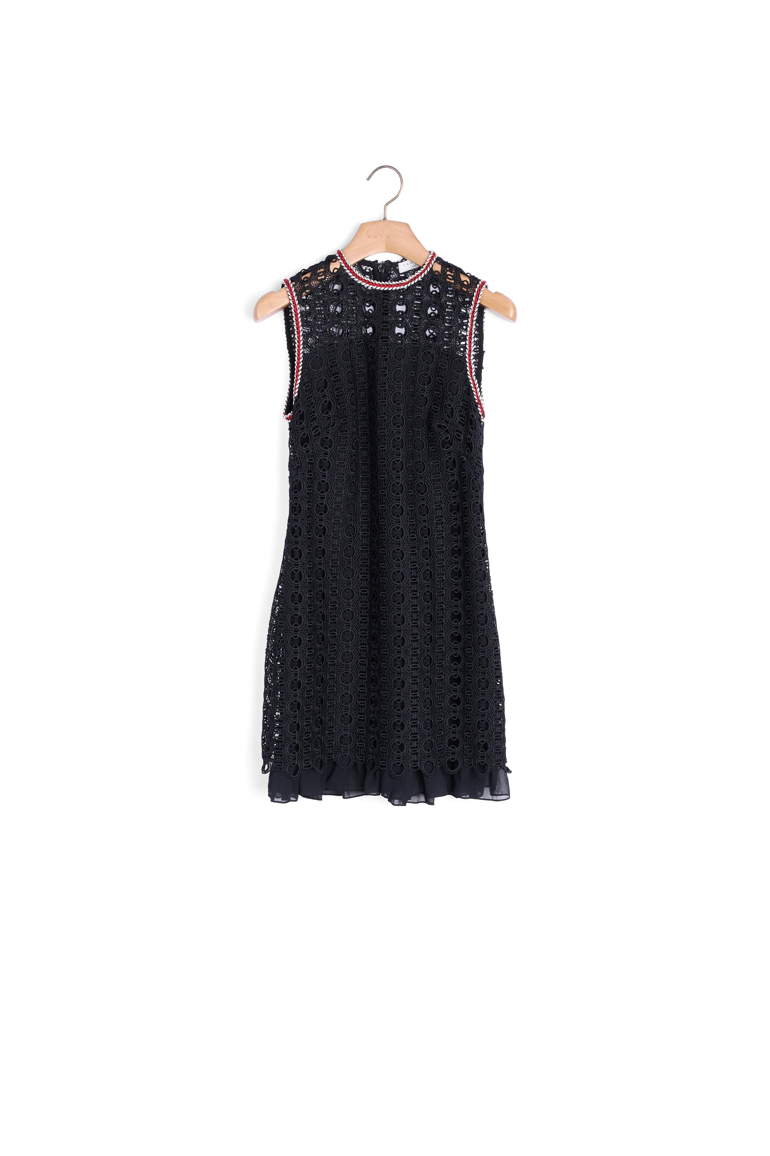 Robe en guipure sans manches Sandro seconde main