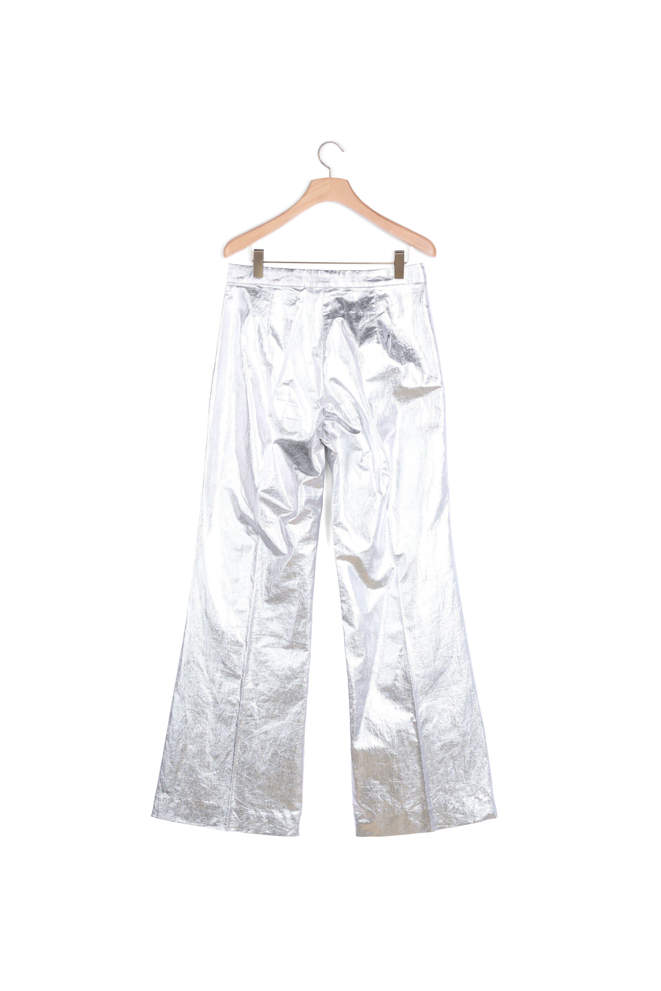 Pantalon enduit métallisé Sandro seconde main
