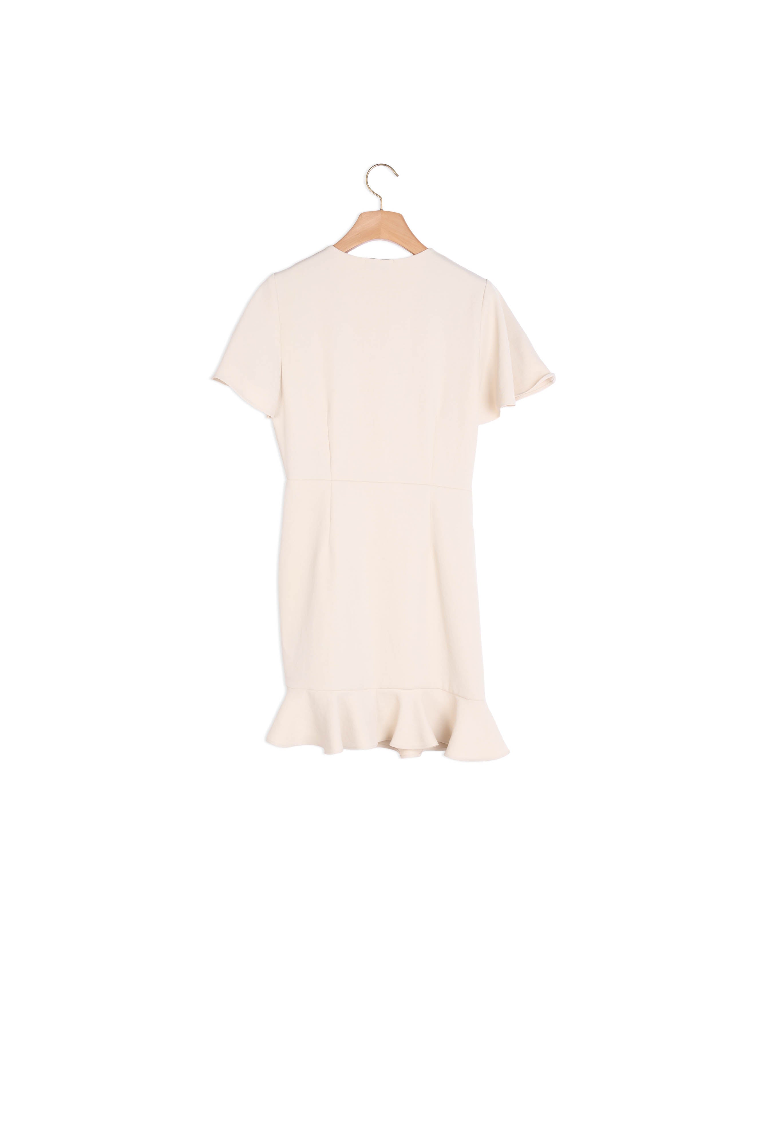 Robe courte à volants en crêpe fluide Sandro seconde main