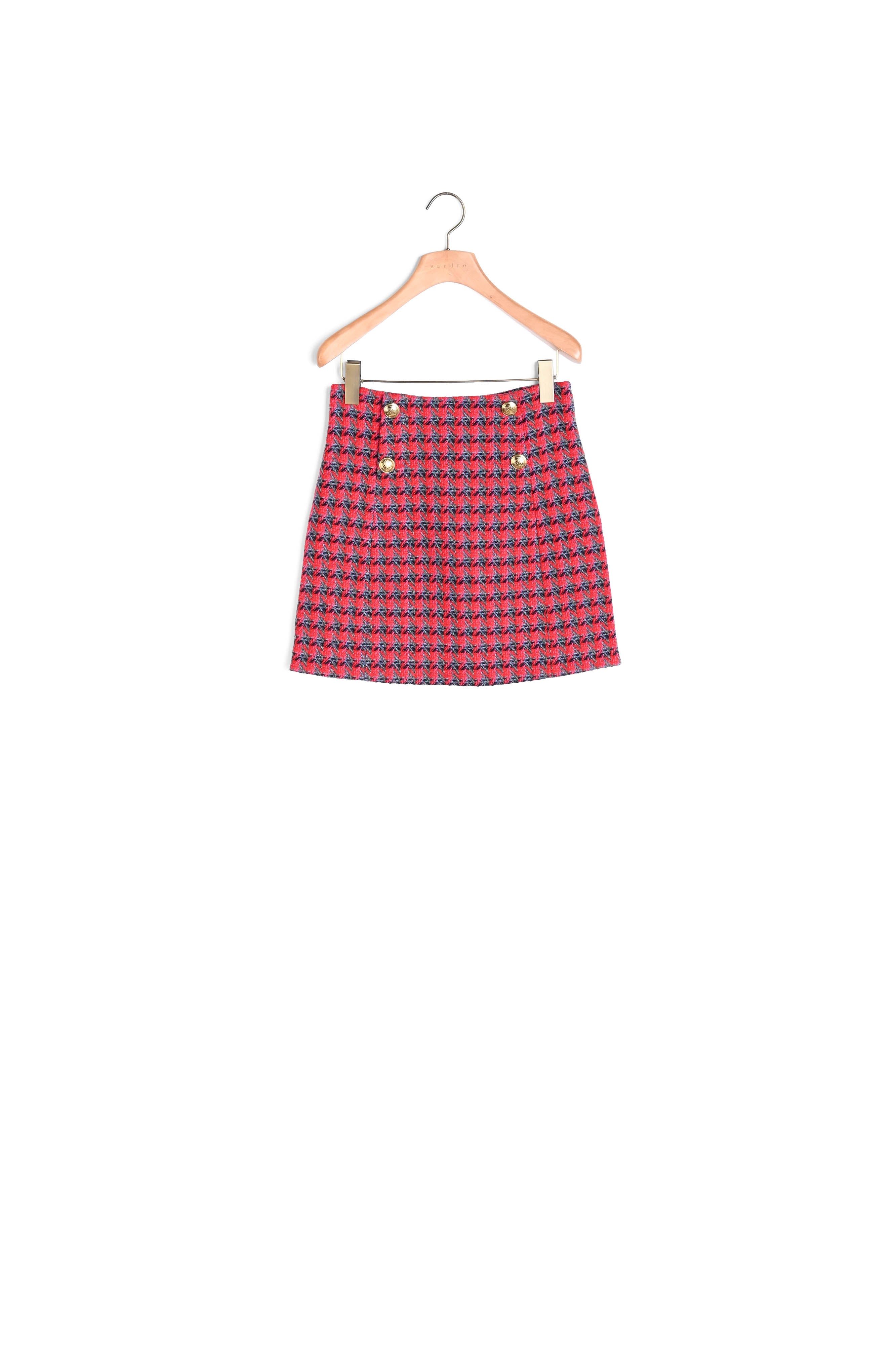Jupe courte en tweed Sandro seconde main