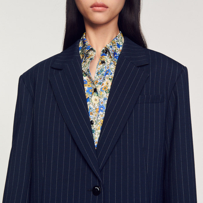 Veste de tailleur à rayures Sandro seconde main