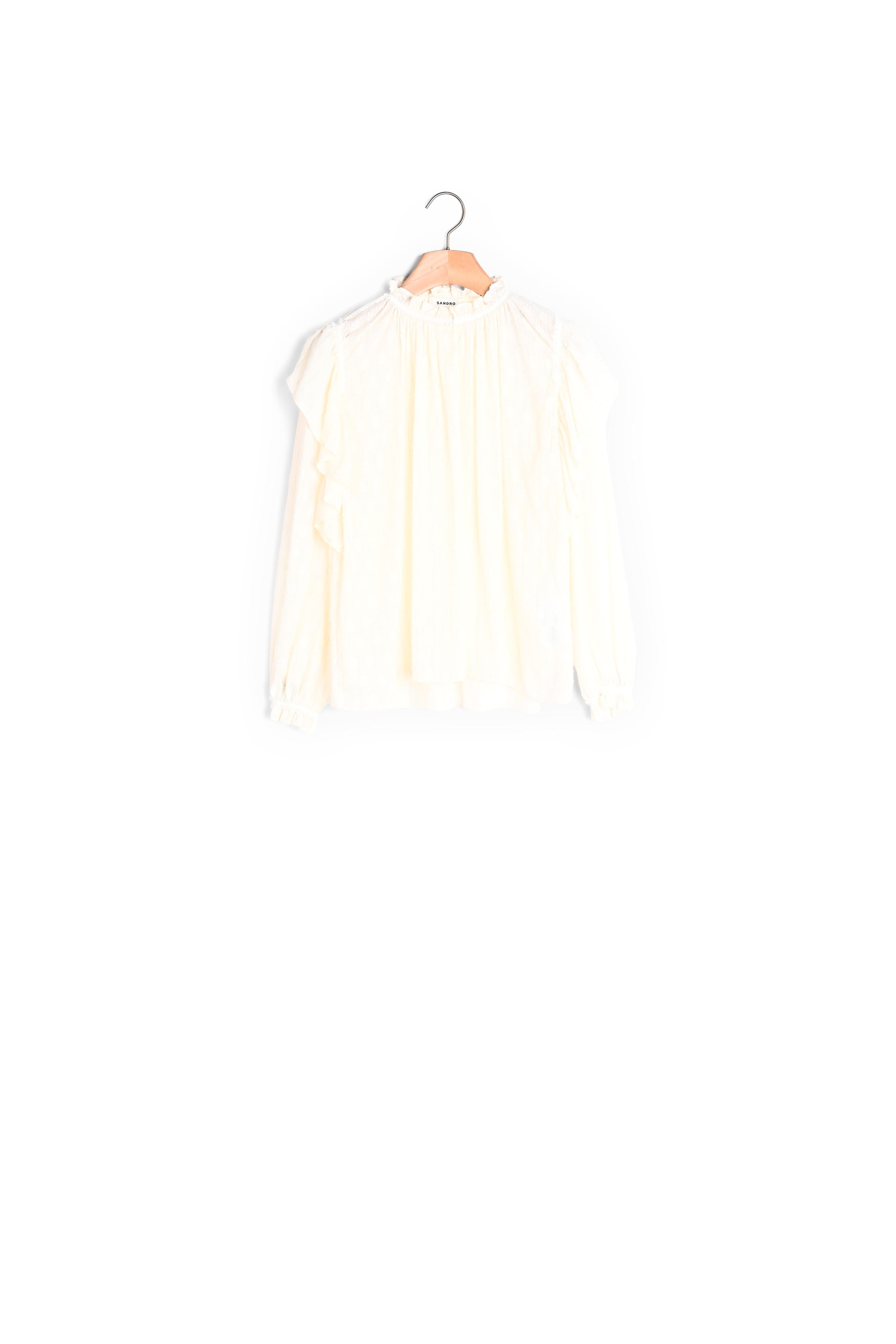 Blouse à volants Sandro seconde main