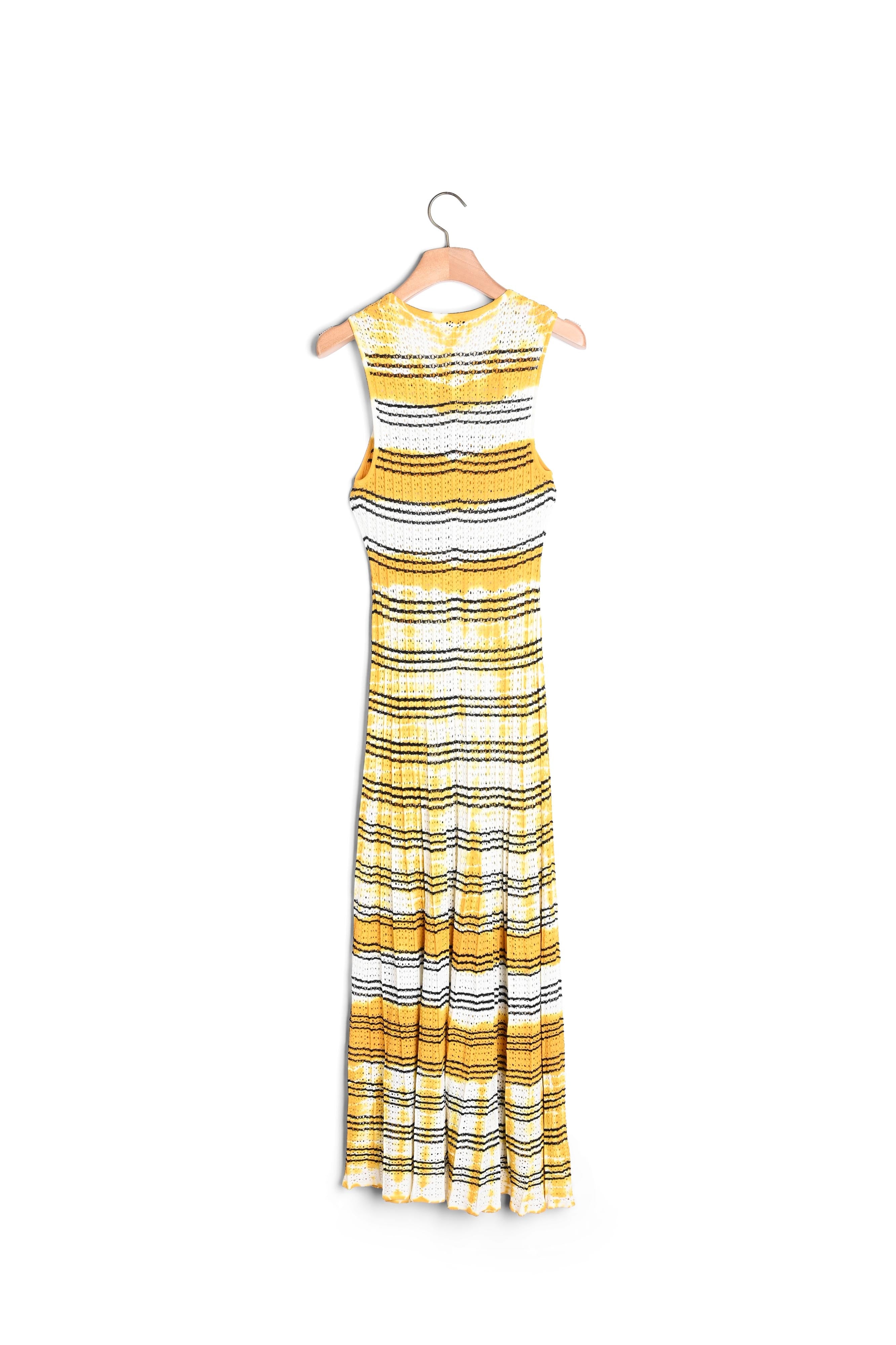 Robe longue rayée et tie & dye Sandro seconde main