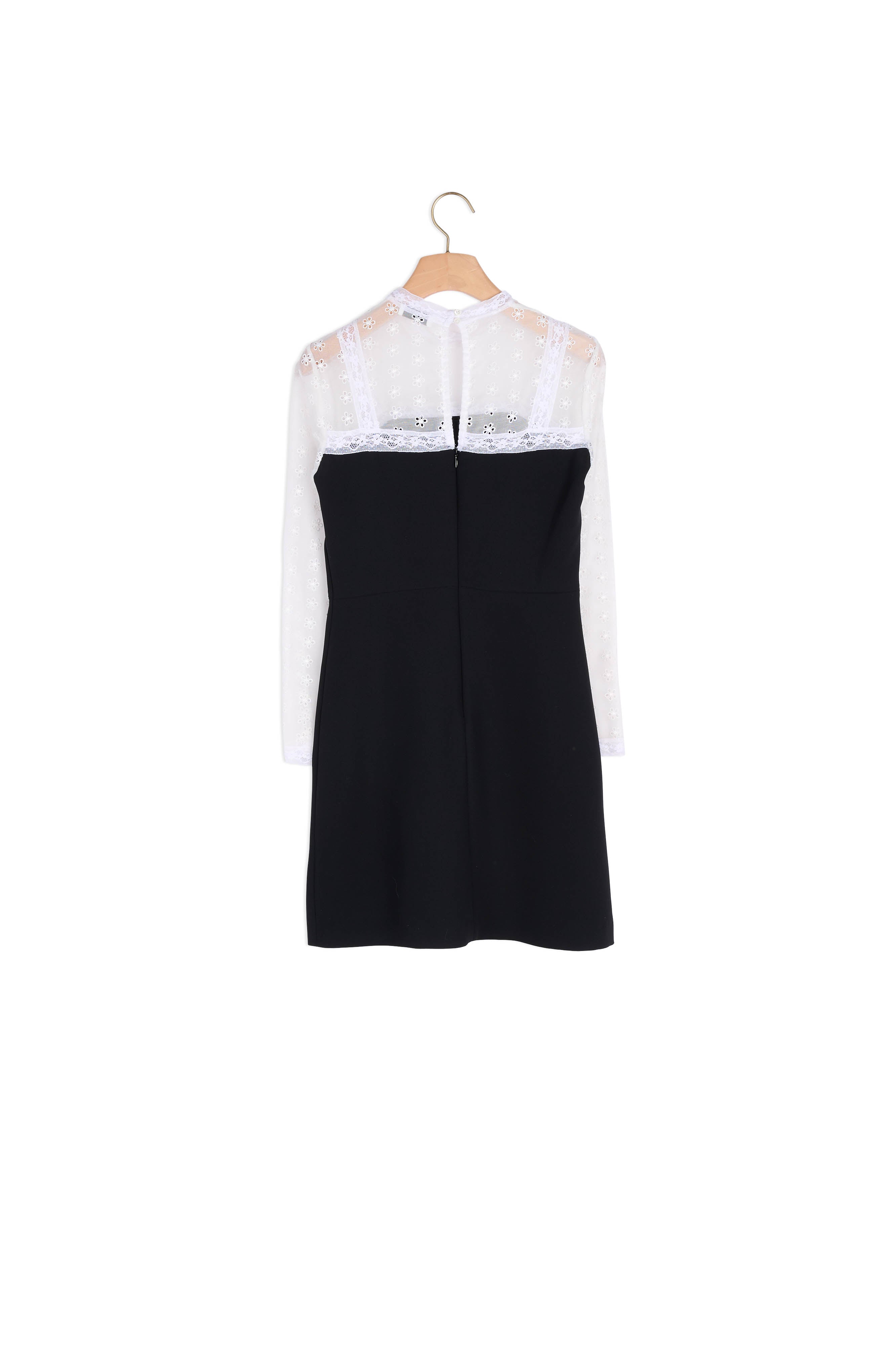 Robe courte à empiècement dentelle Sandro seconde main