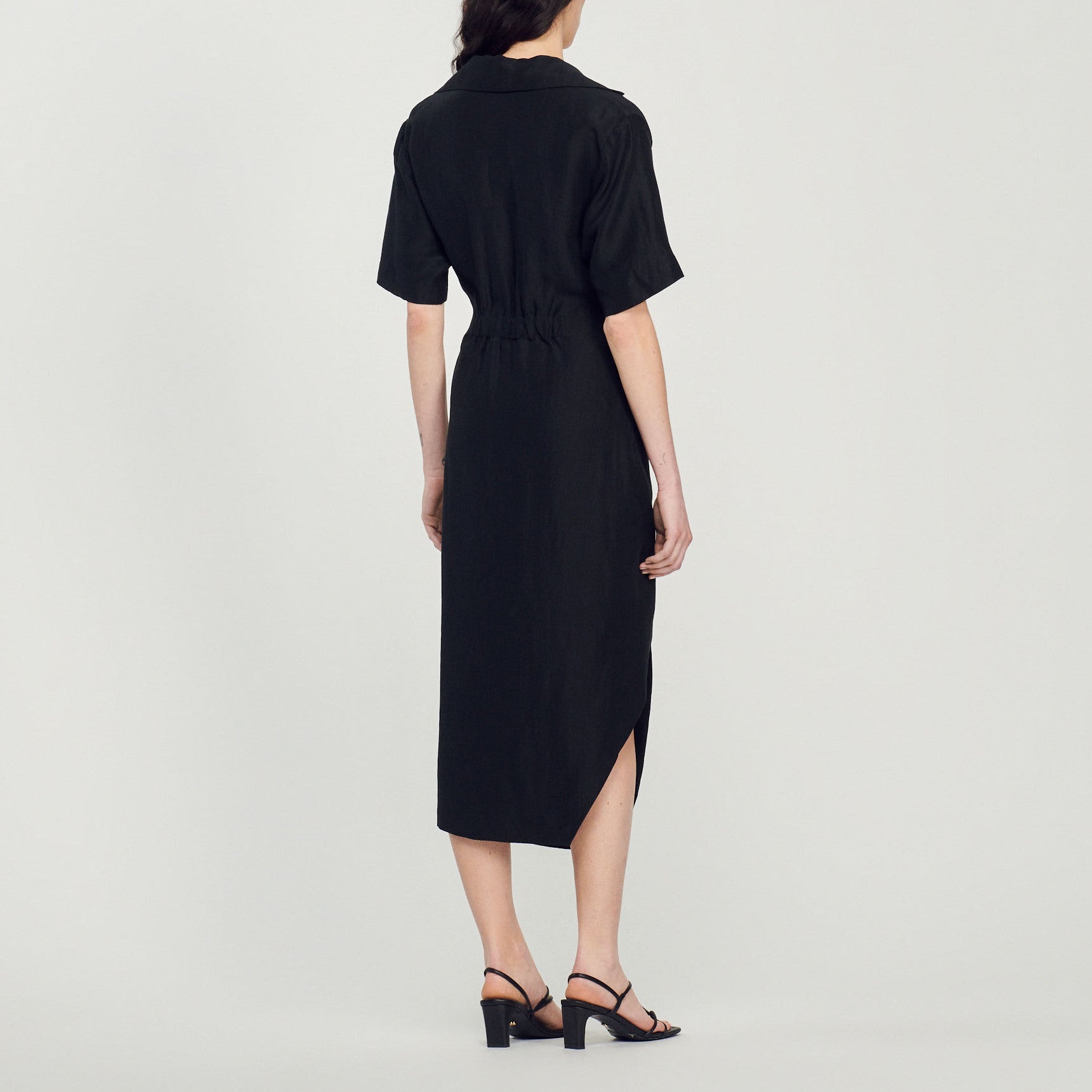 Robe drapée asymétrique Sandro seconde main