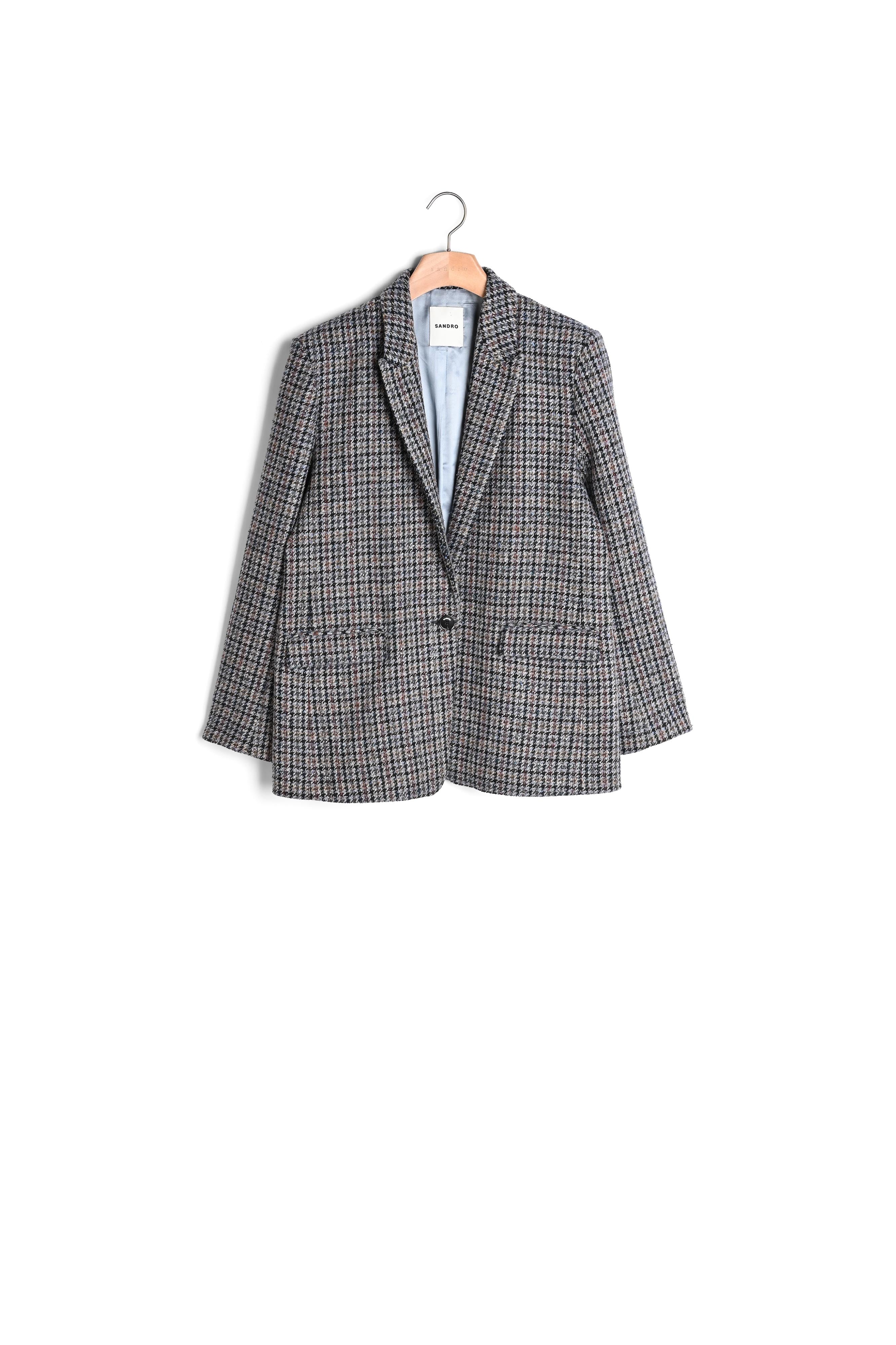 Veste de tailleur a carreaux Sandro seconde main