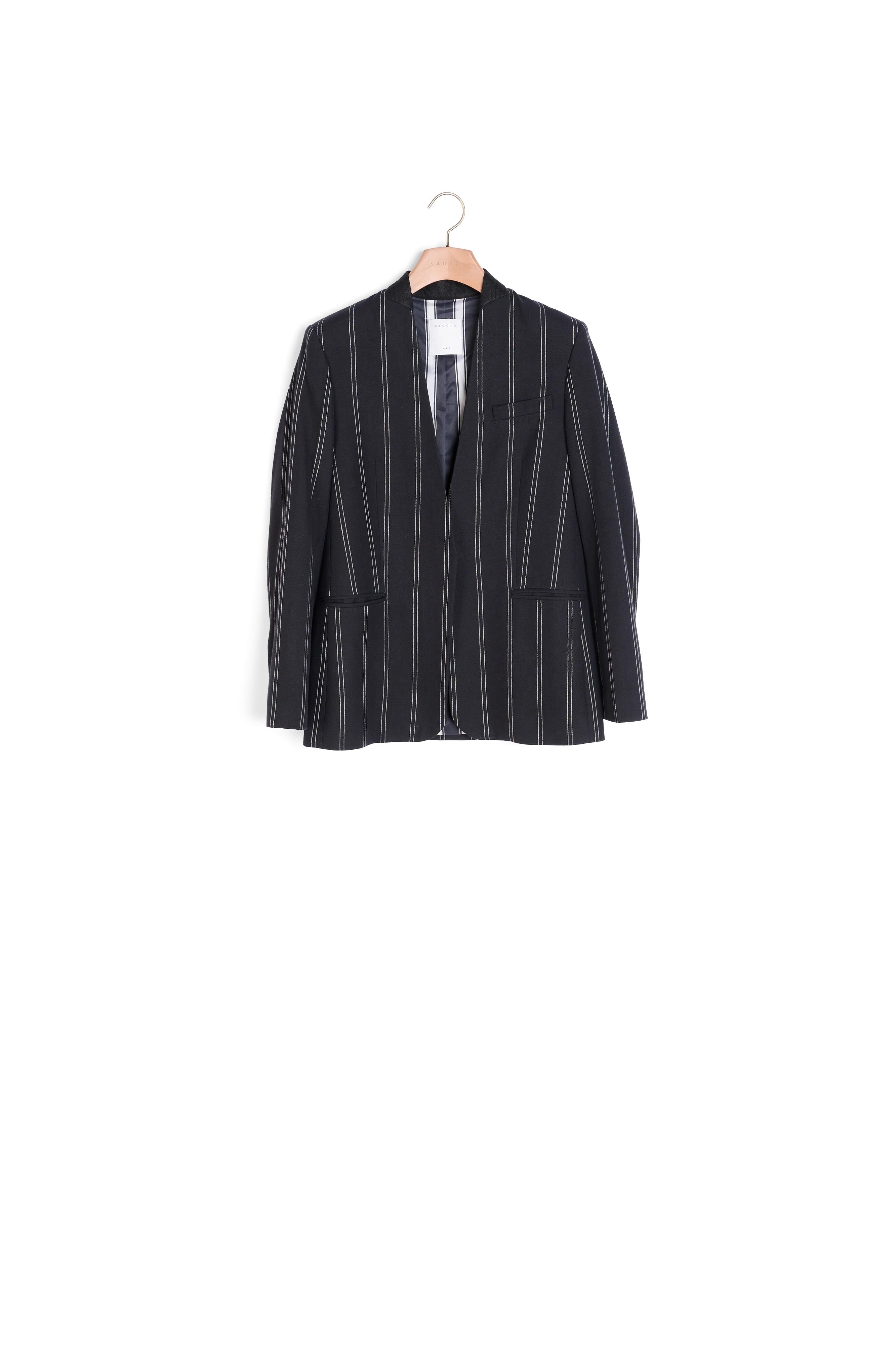 Veste de blazer rayée assortie Sandro seconde main