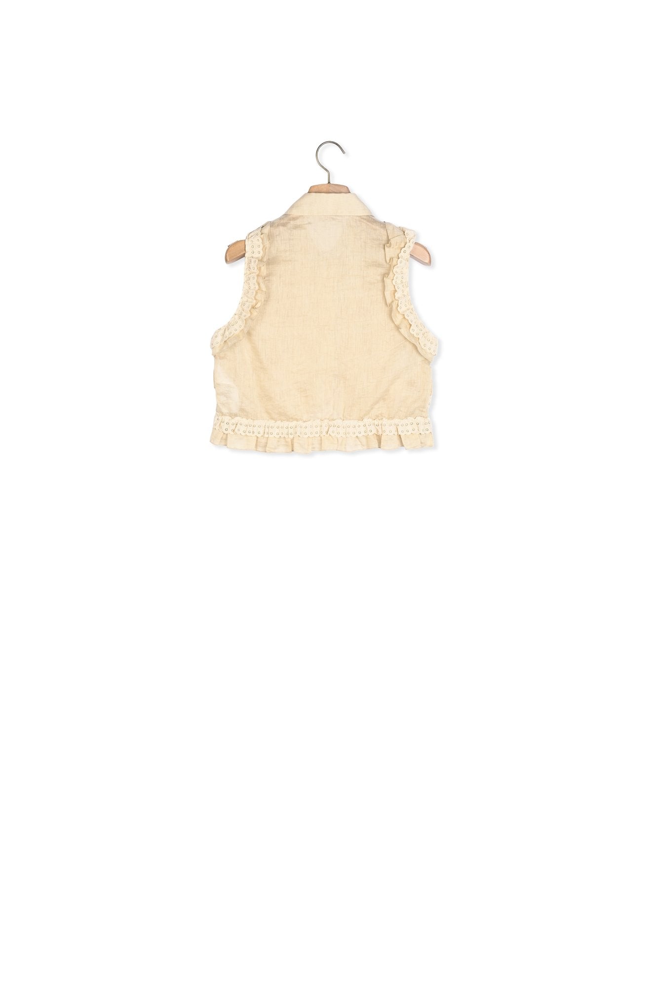 Chemise courte à volants Sandro seconde main