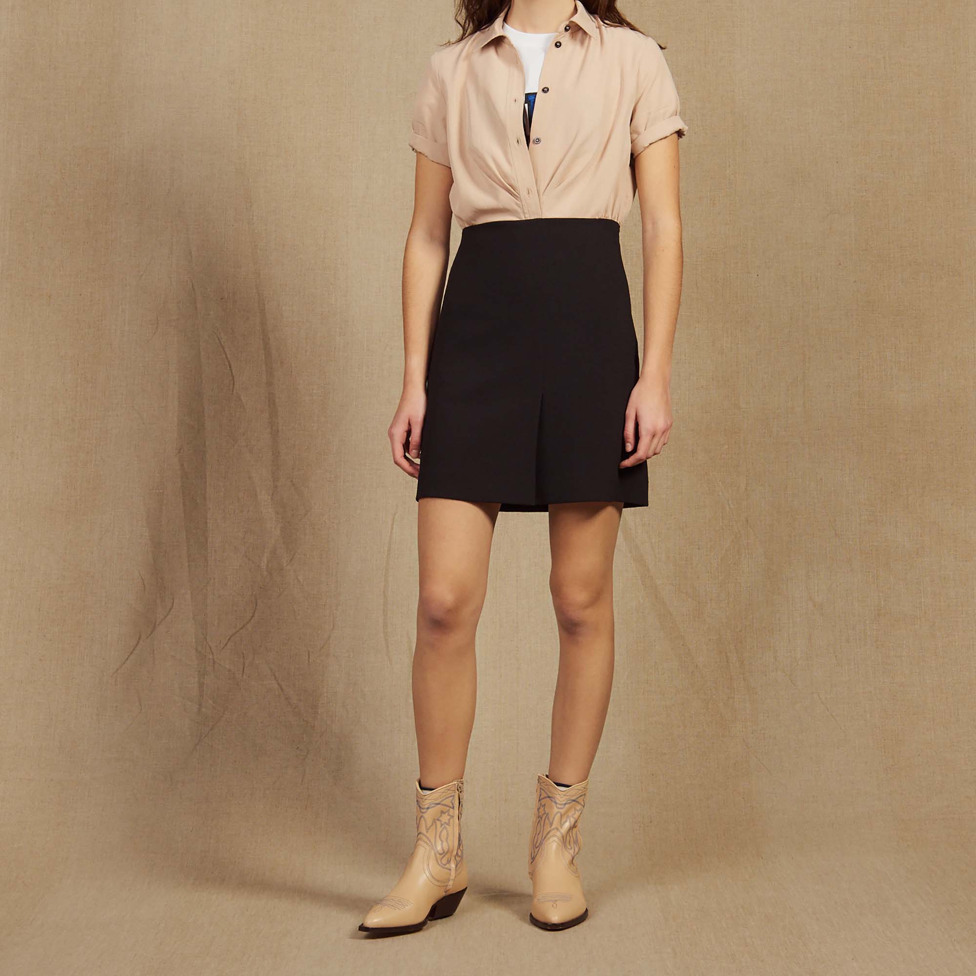 Robe trompe l' œil avec chemisier Sandro seconde main