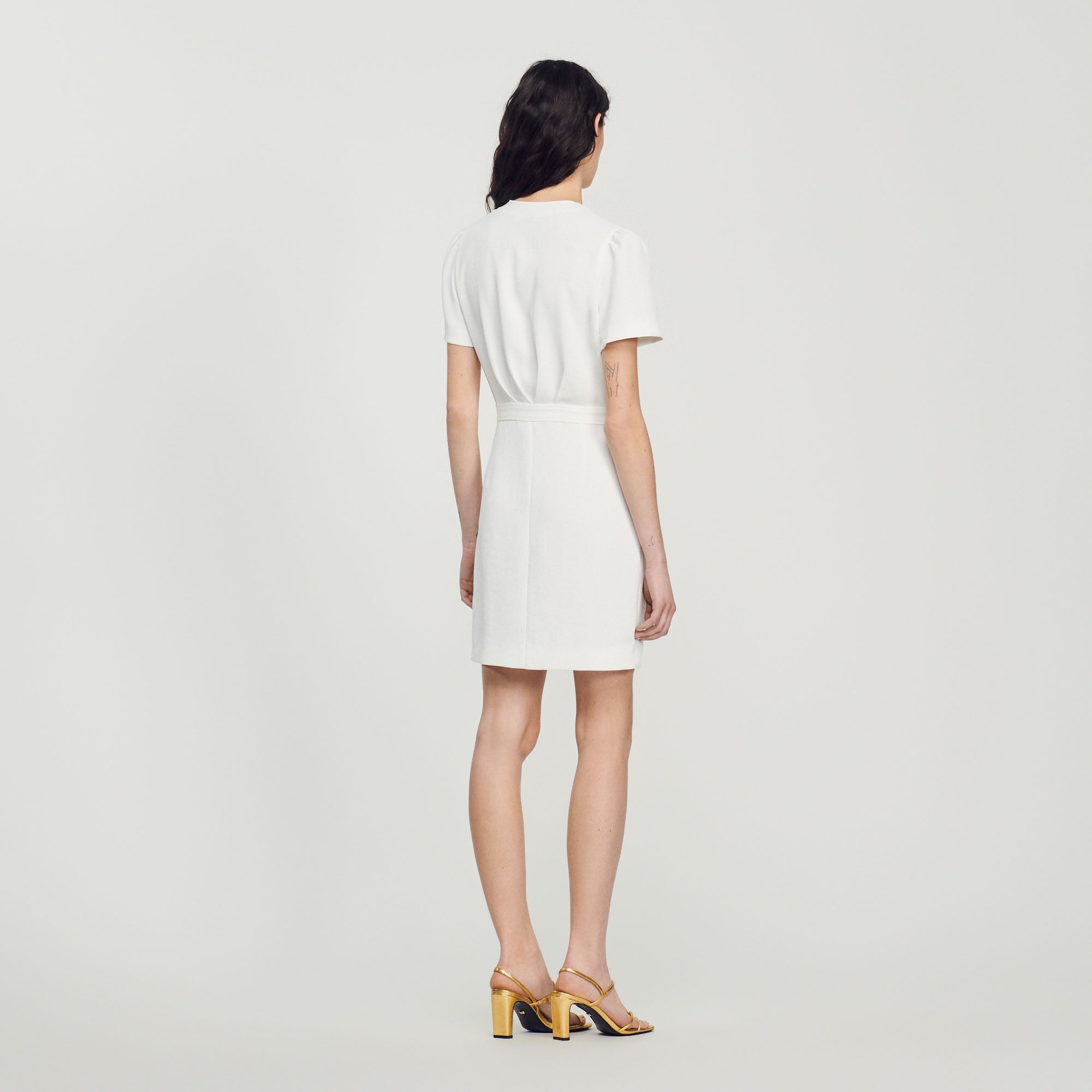 Robe courte plissée Sandro seconde main