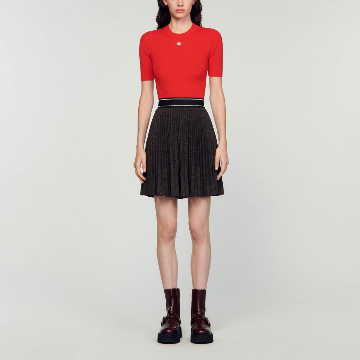 Jupe plissée Sandro seconde main