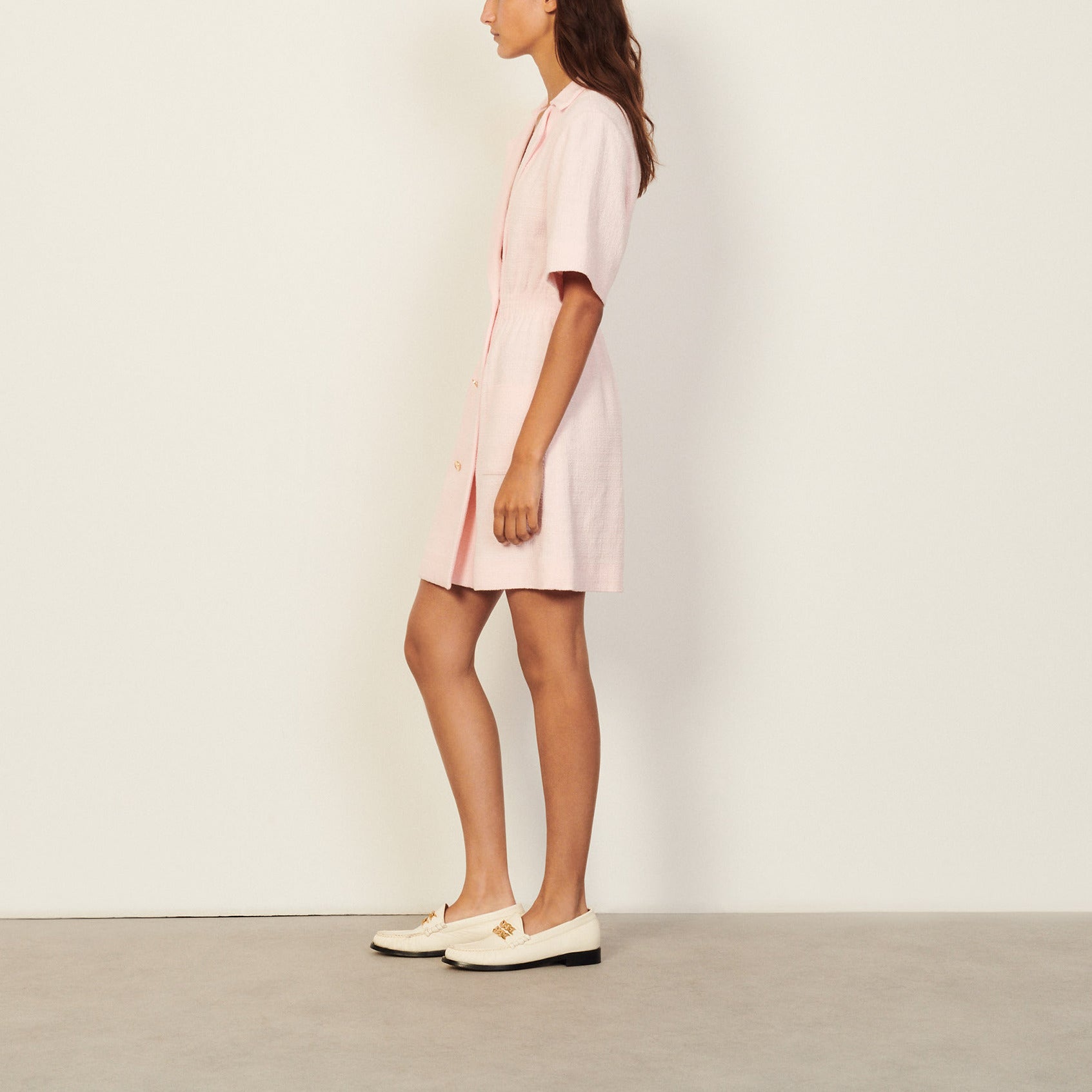 Robe à col tailleur Sandro seconde main