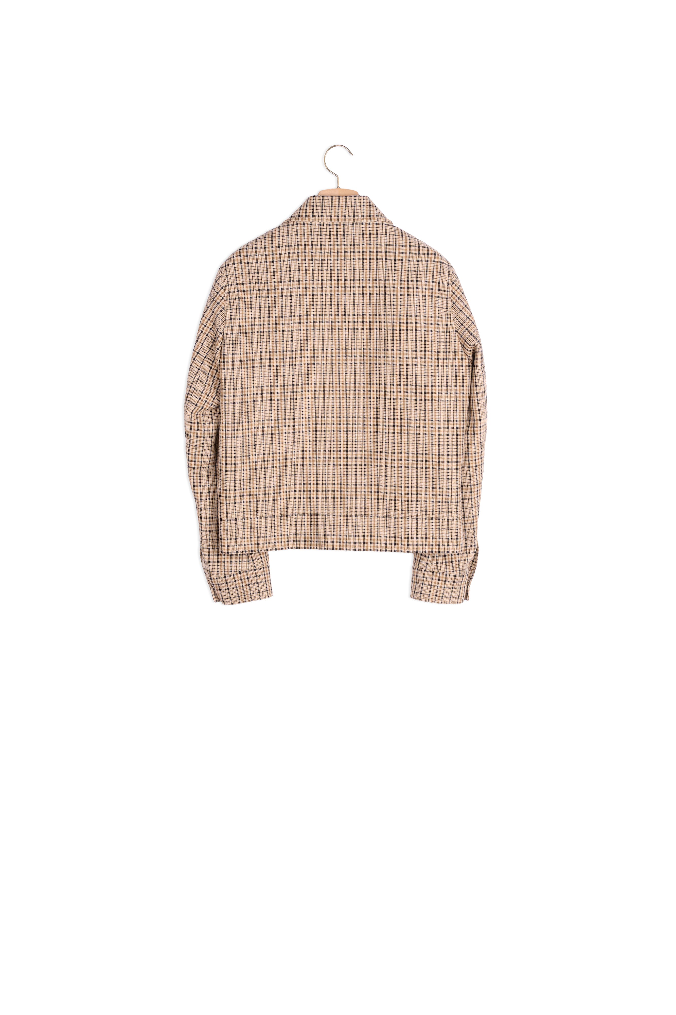 Blouson à carreaux fantaisie Sandro seconde main