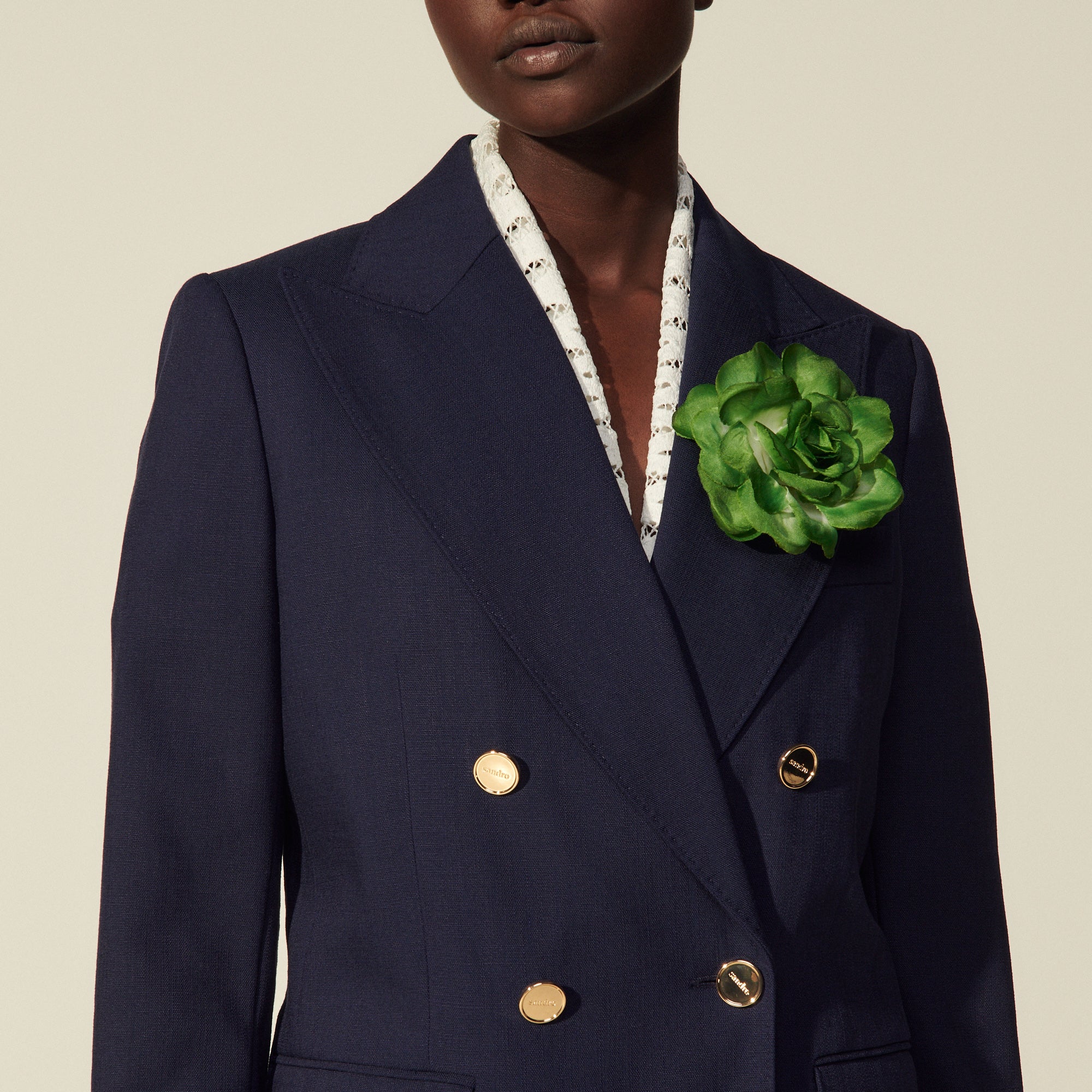 Veste de tailleur en viscose Sandro seconde main