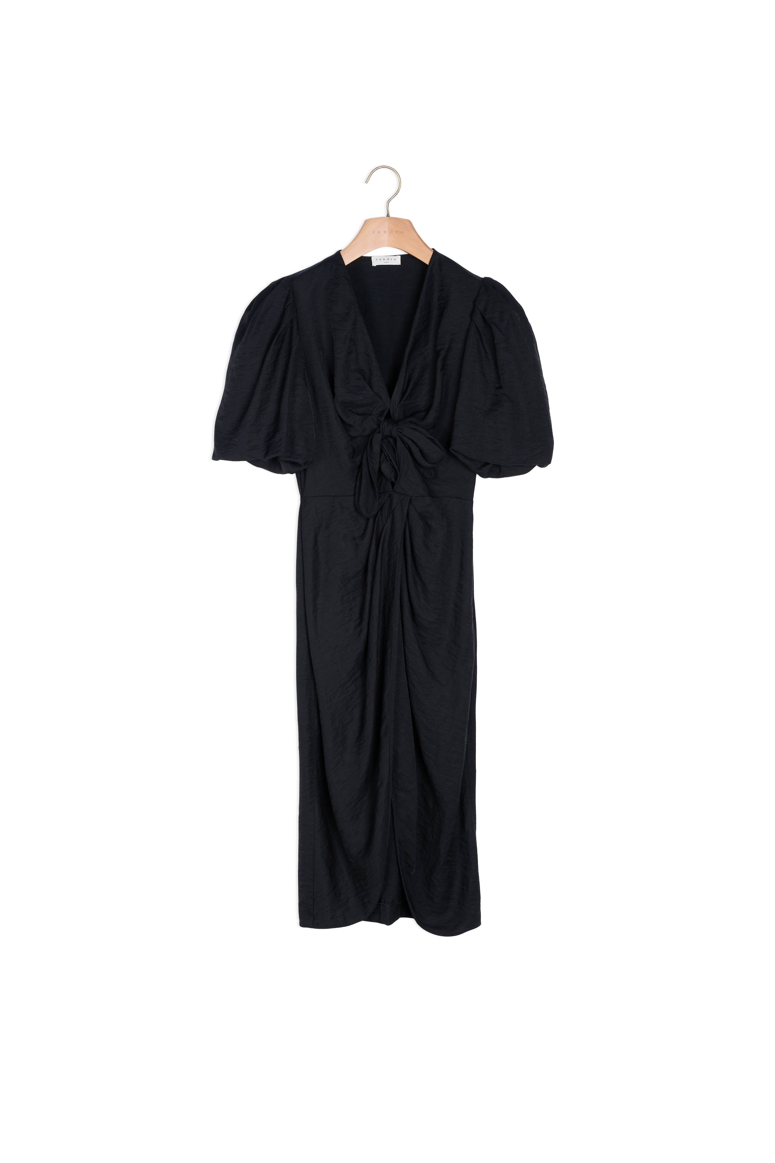 Robe en lin à nouer Sandro seconde main