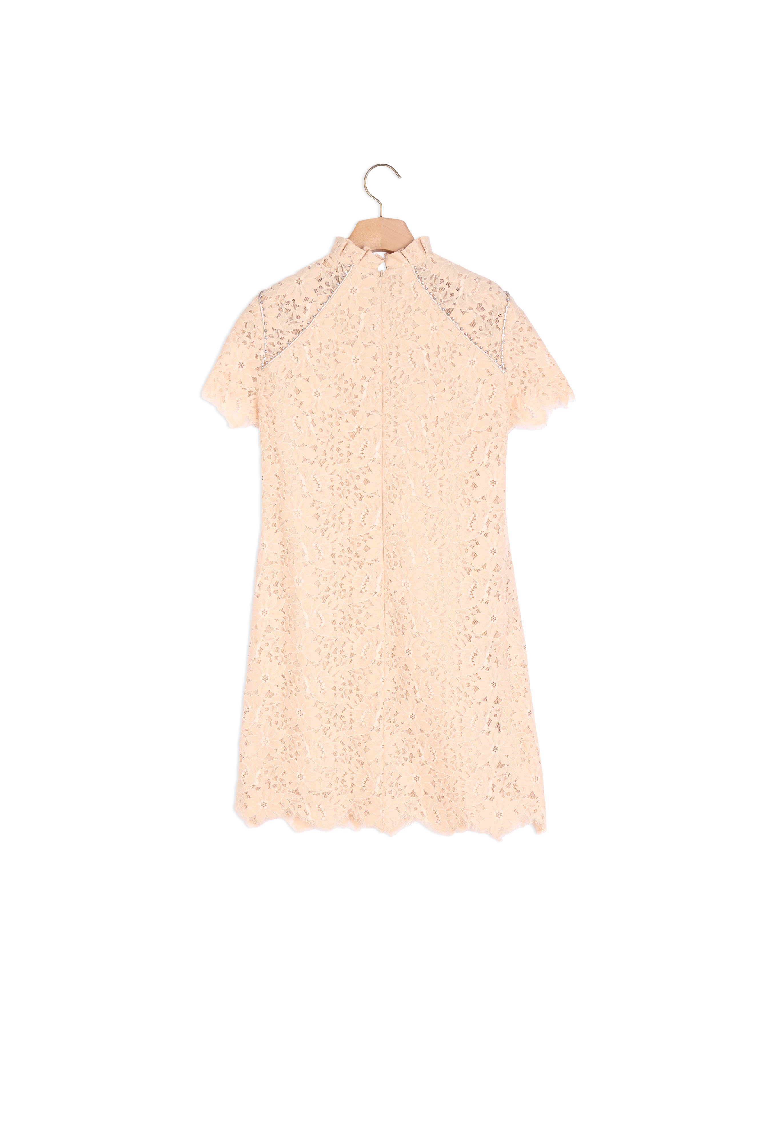 Robe manches courtes en dentelle Sandro seconde main