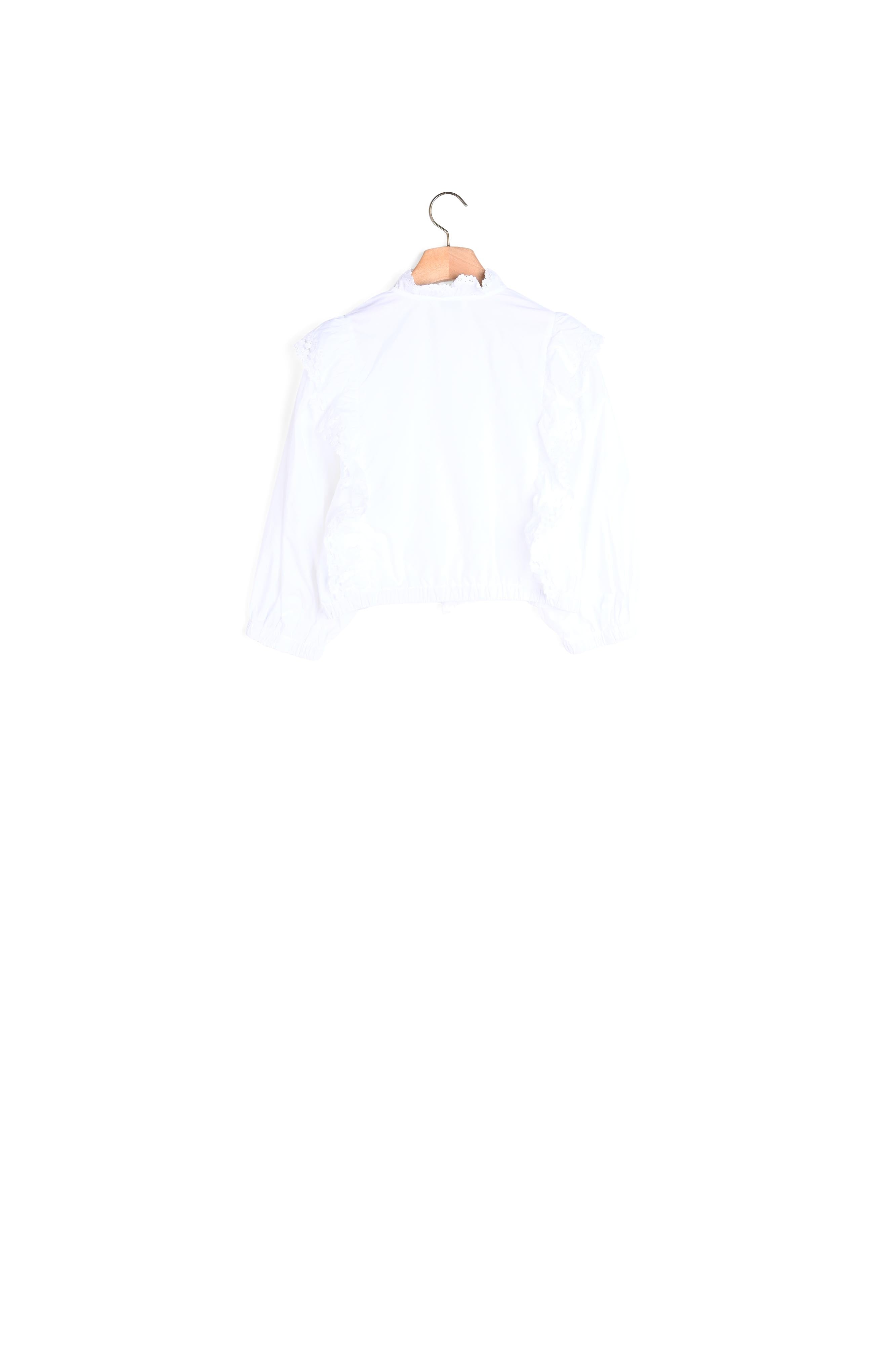 Blouse à volants et dentelle Sandro seconde main