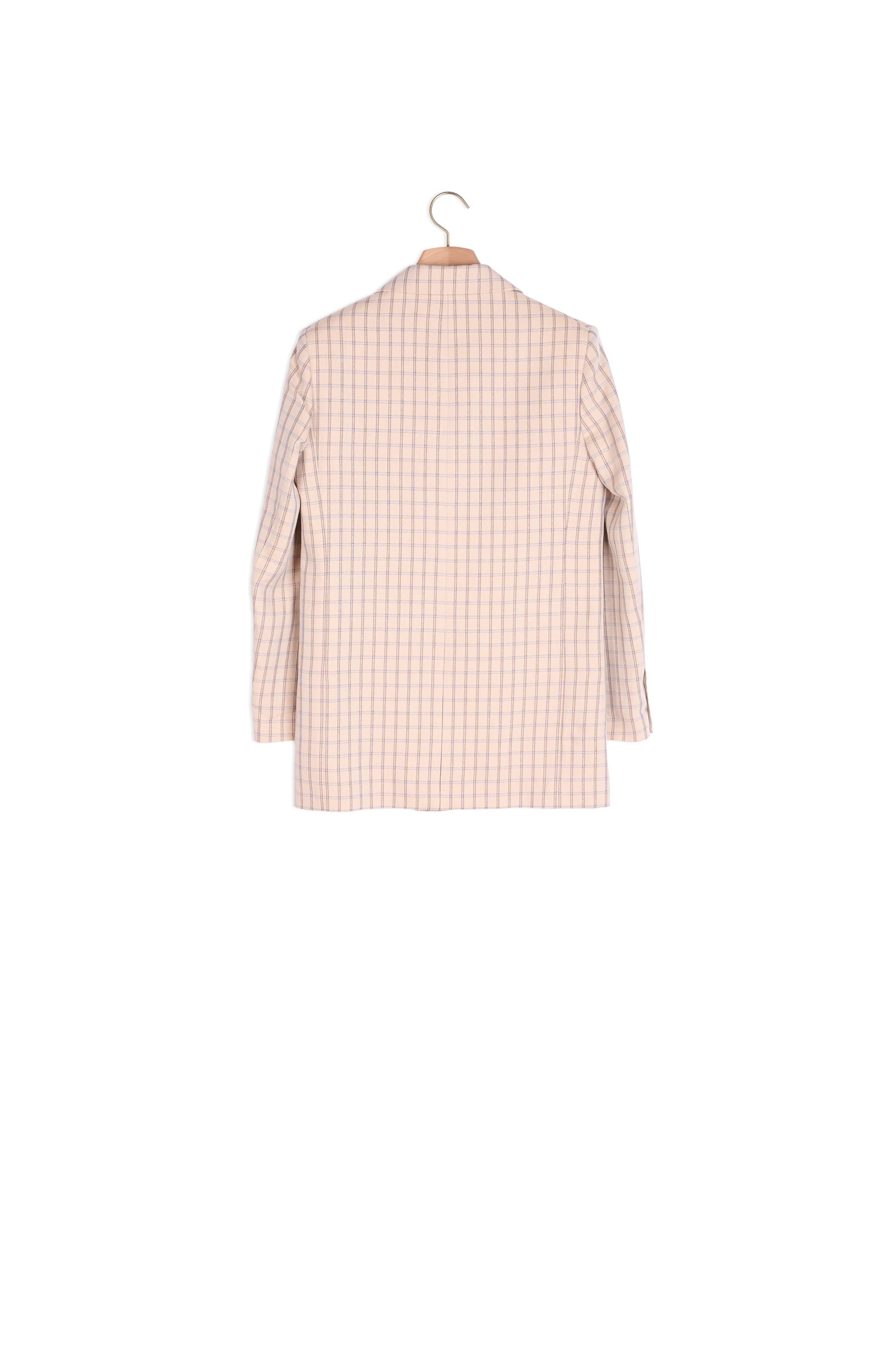 Veste de tailleur à carreaux lurex Sandro seconde main